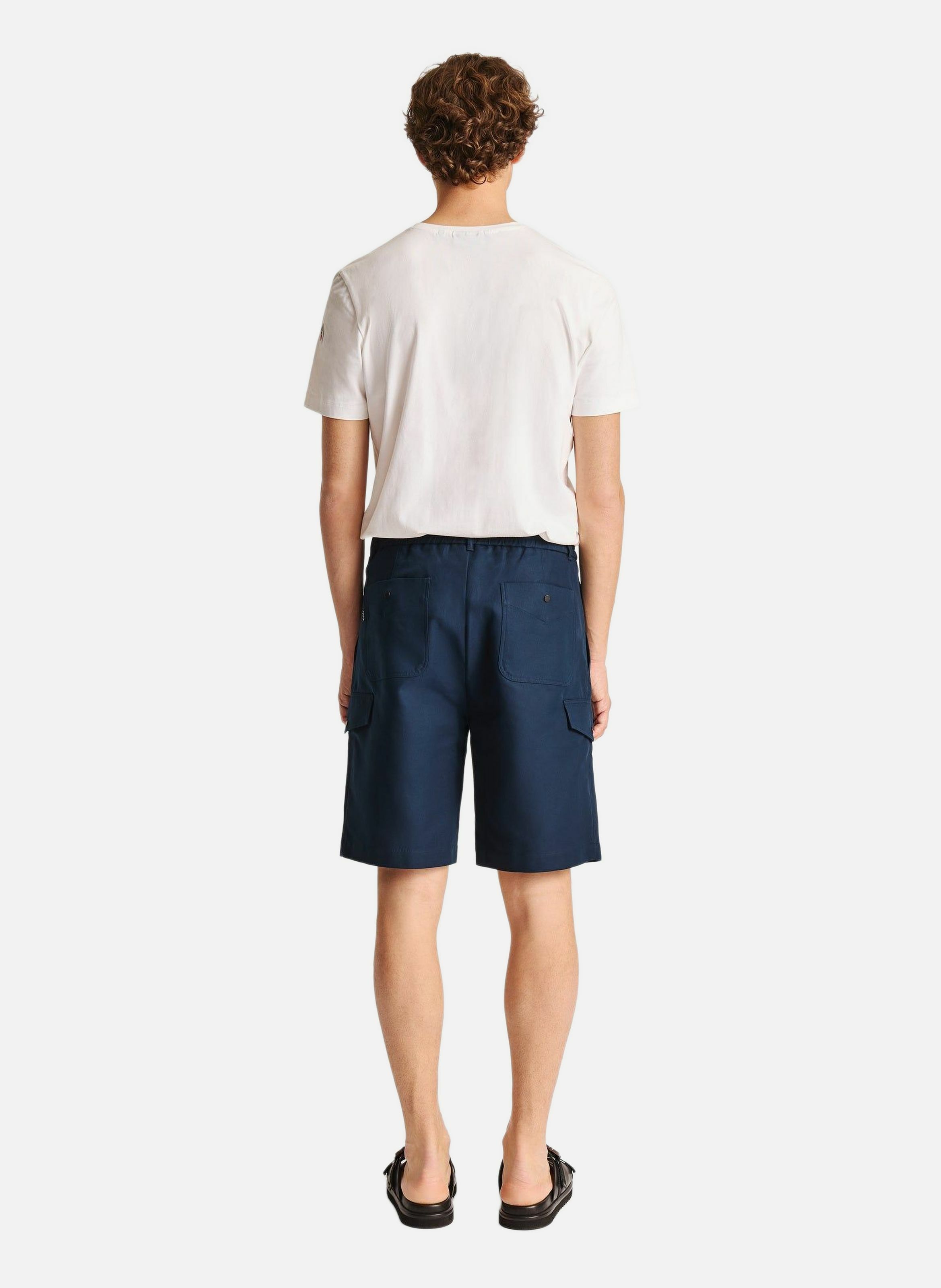 Bermuda suauno coton coupe regular FUSALP Bleu