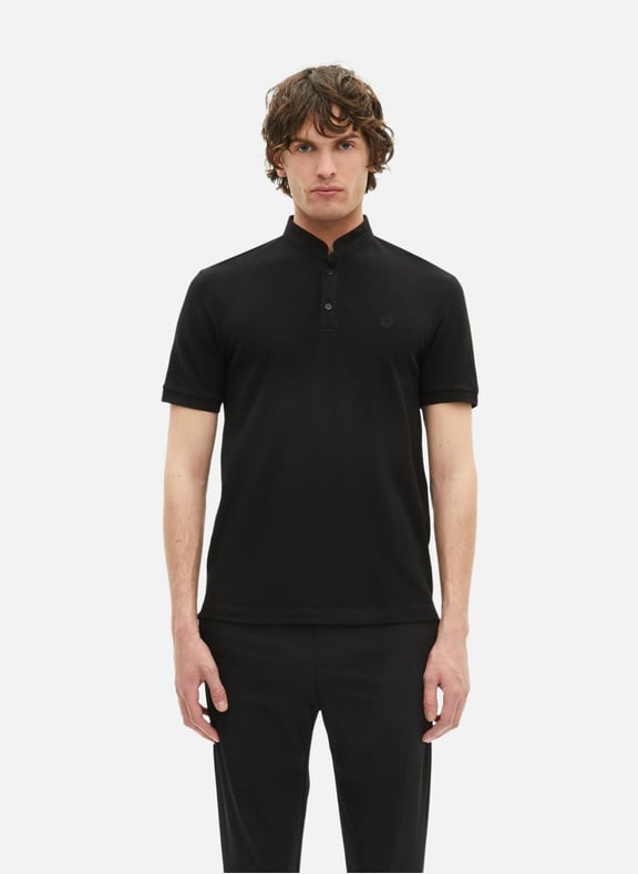 Polo en coton piqué Noir by THE KOOPLES THE KOOPLES Polo en coton piqué Noir
