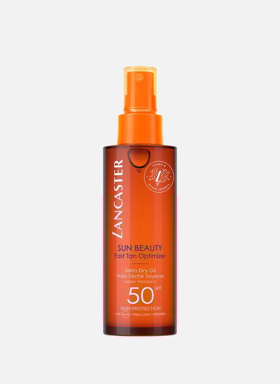 Sun Beauty Fast Tan Optimizer - Huile sèche corps protection solaire SPF50 by LANCASTER BEAUTE LANCASTER BEAUTE Sun Beauty Fast Tan Optimizer - Huile sèche corps protection solaire SPF50