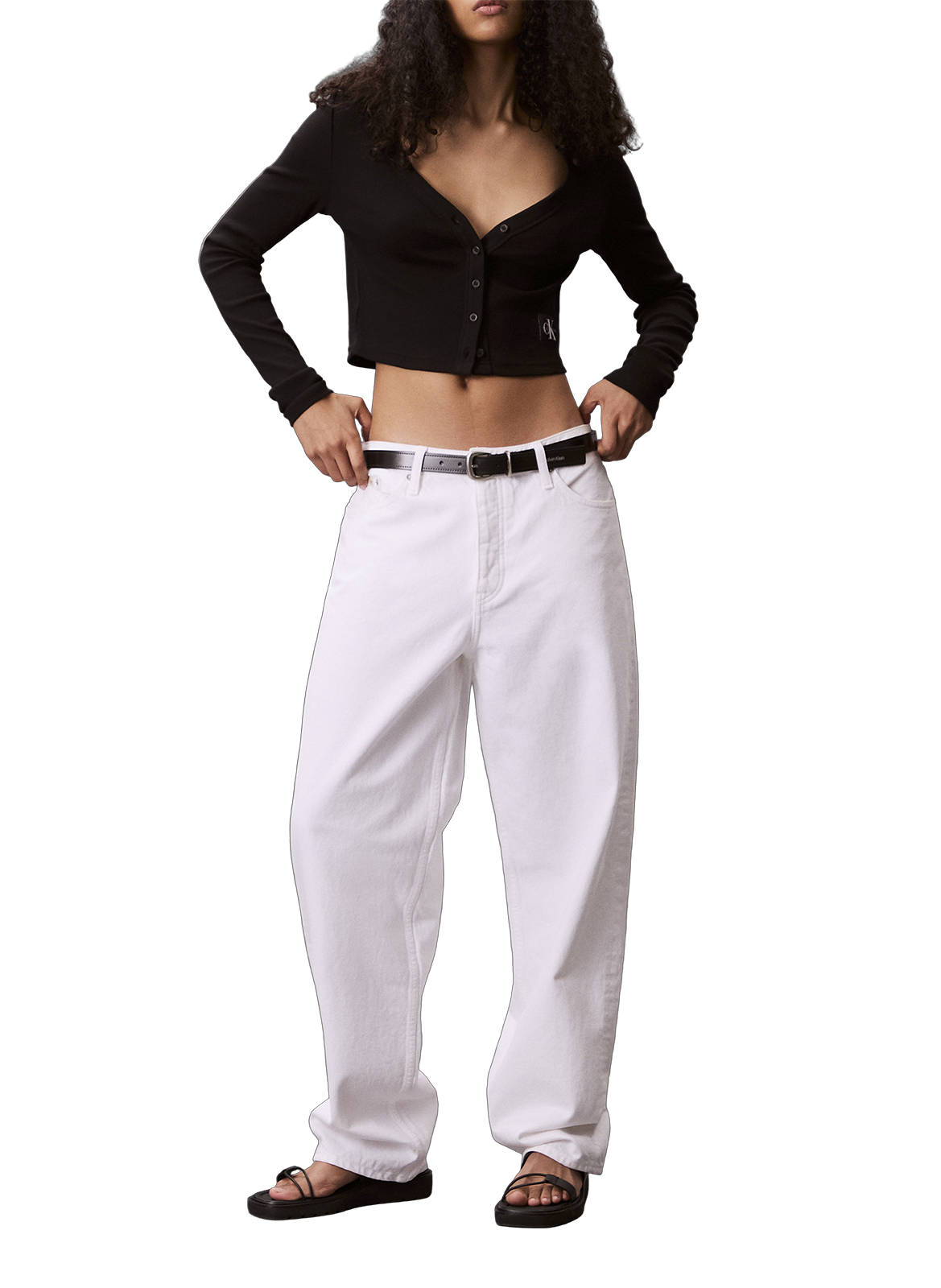 Gilet slim côtelé CALVIN KLEIN Noir