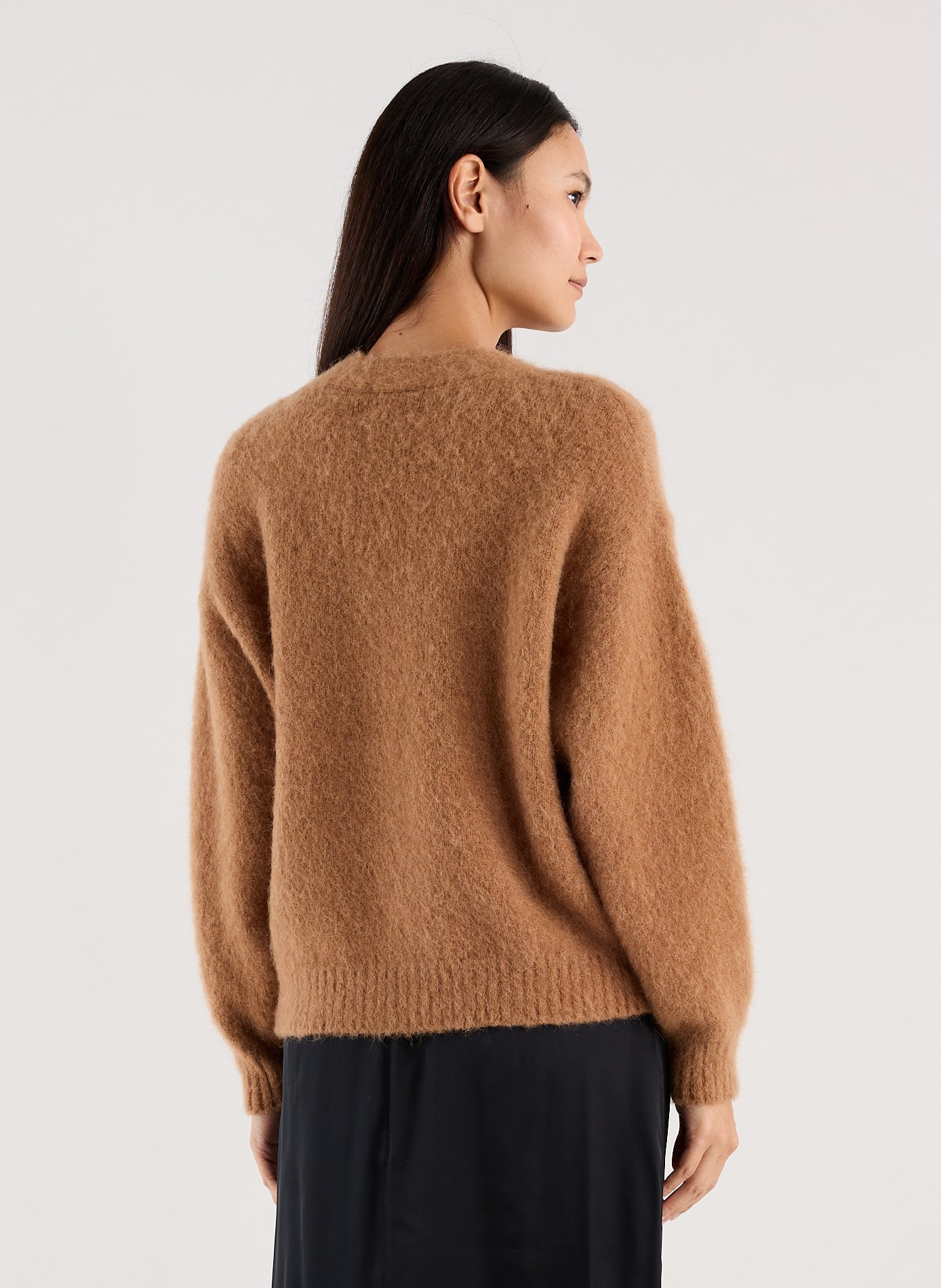 Wuley Mohair and Alpaca Blend Cardigan SAISON 1865 Brown