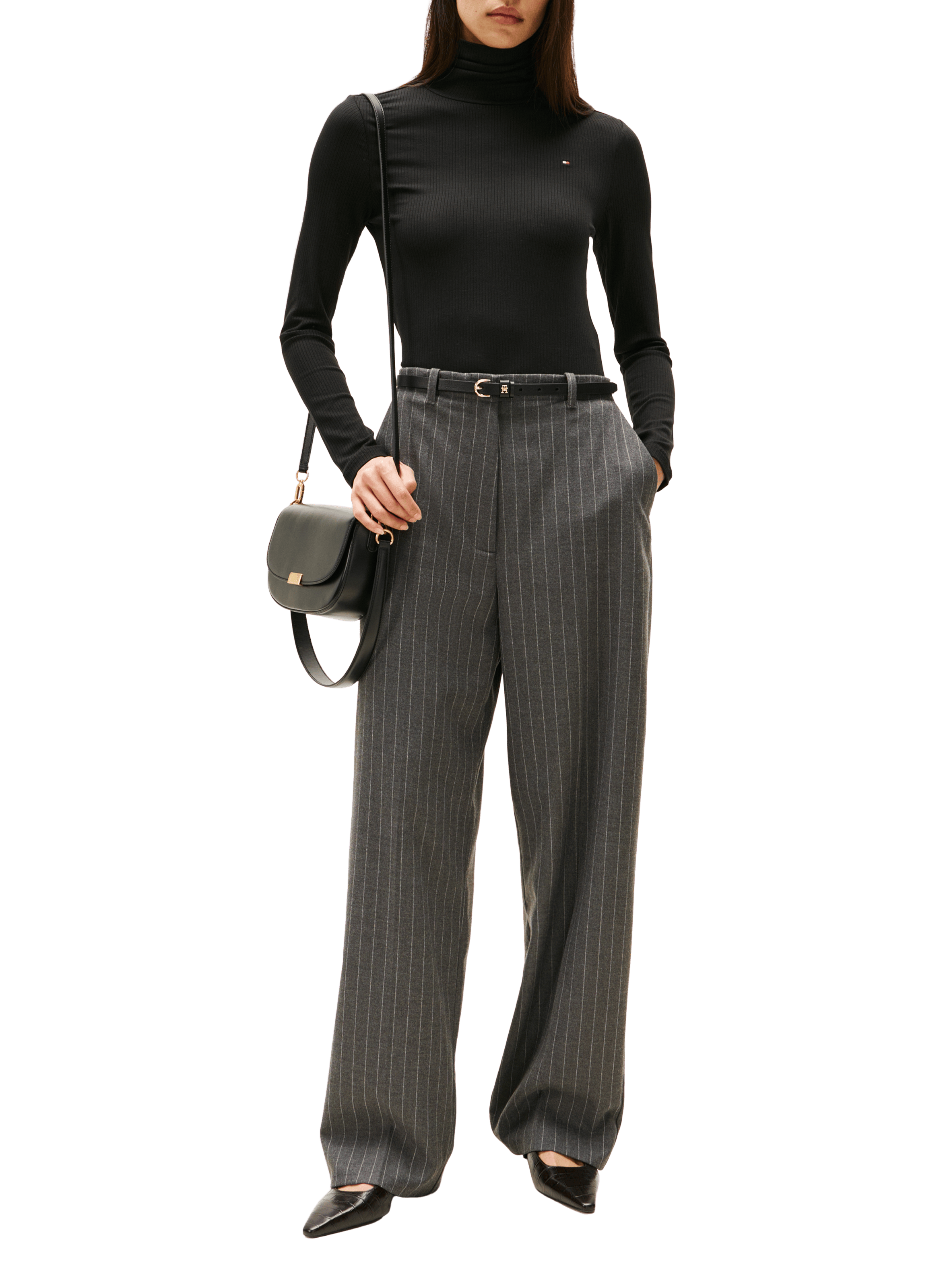 Pull col roulé TOMMY HILFIGER Noir