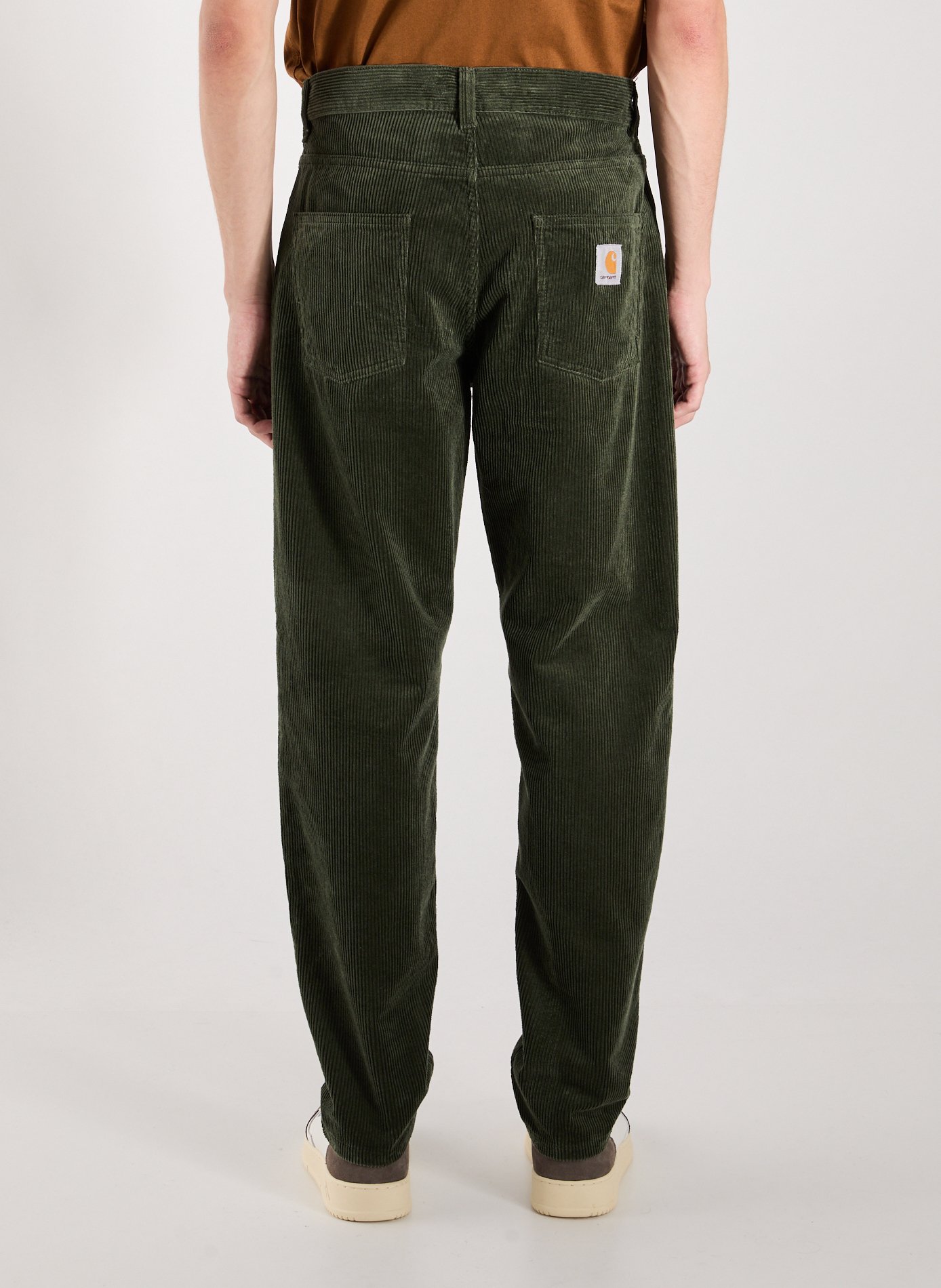 Wide-leg cotton corduroy pants CARHARTT WIP Green