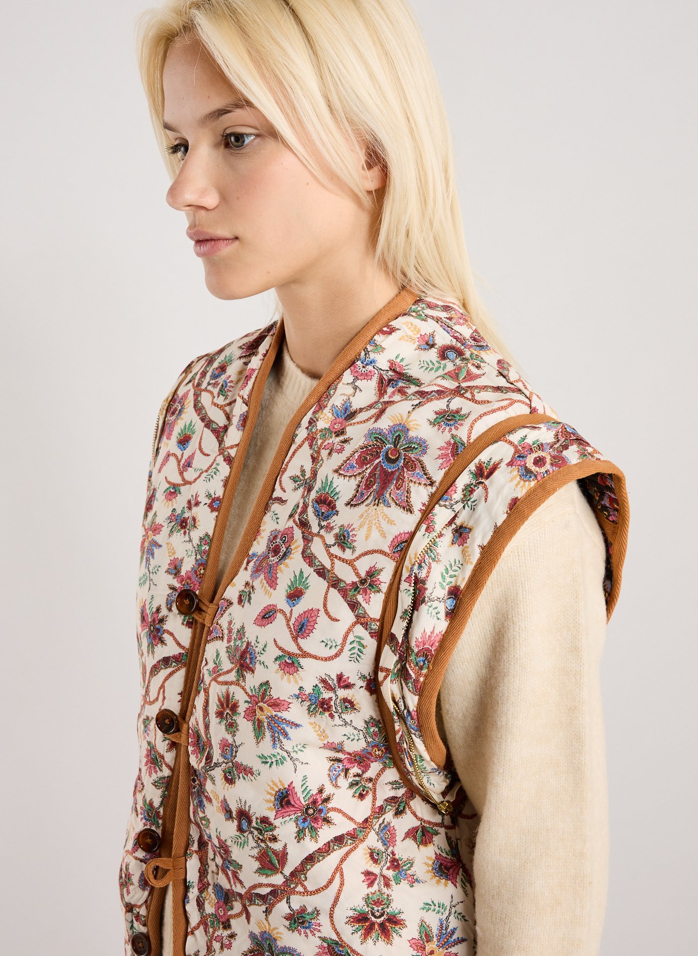 Veste aspect fleuri réversible LOUISE MISHA Multicolore