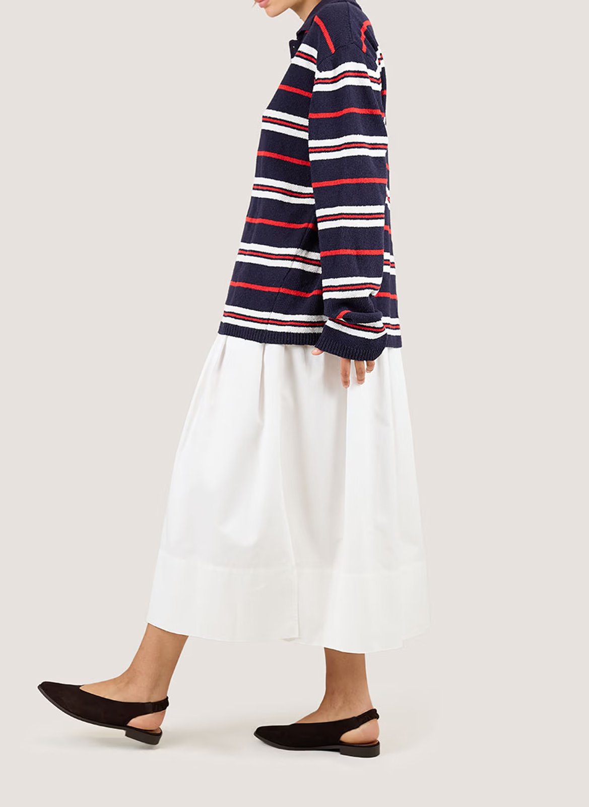 Ballerines à bouts pointus en cuir acajou JONAK Marron