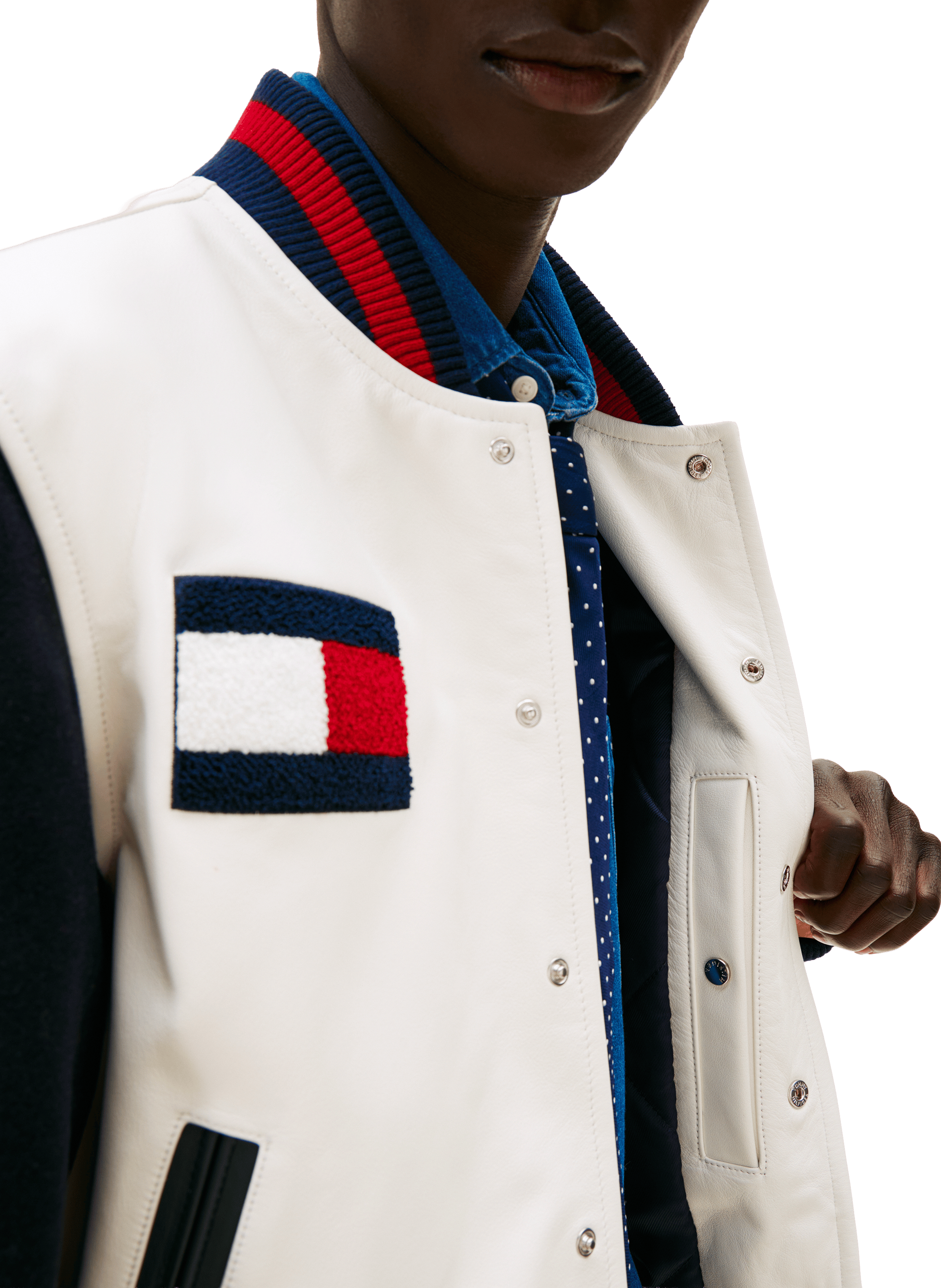 Teddy cut jacket with logo TOMMY HILFIGER Beige