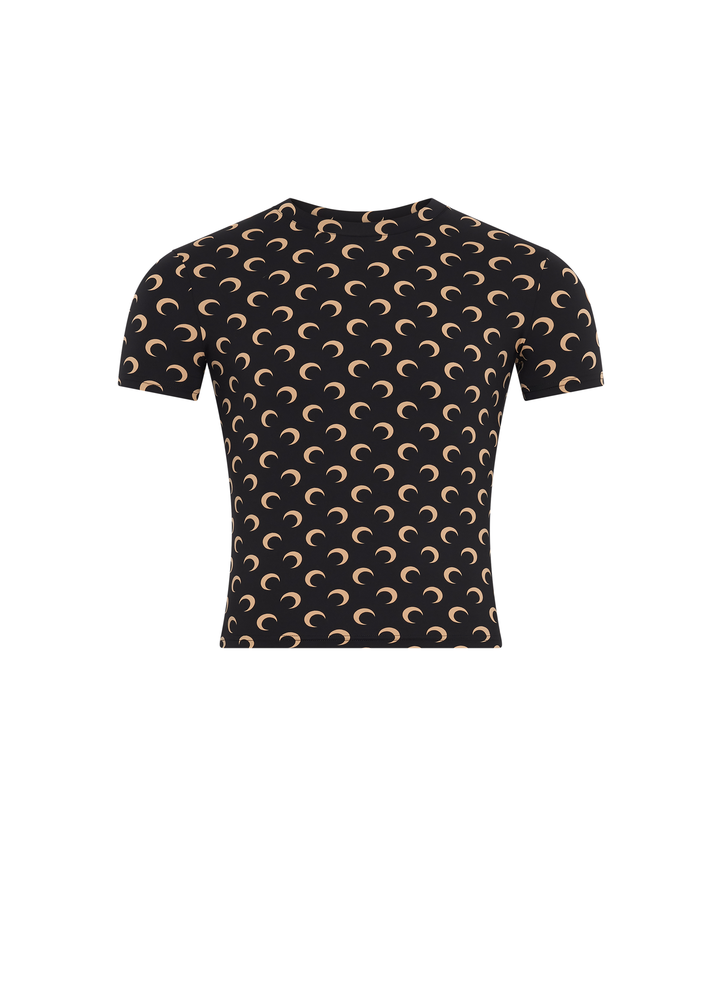 Top en jersey imprimé moon à col rond et manches courtes unisexe  Inverse tan