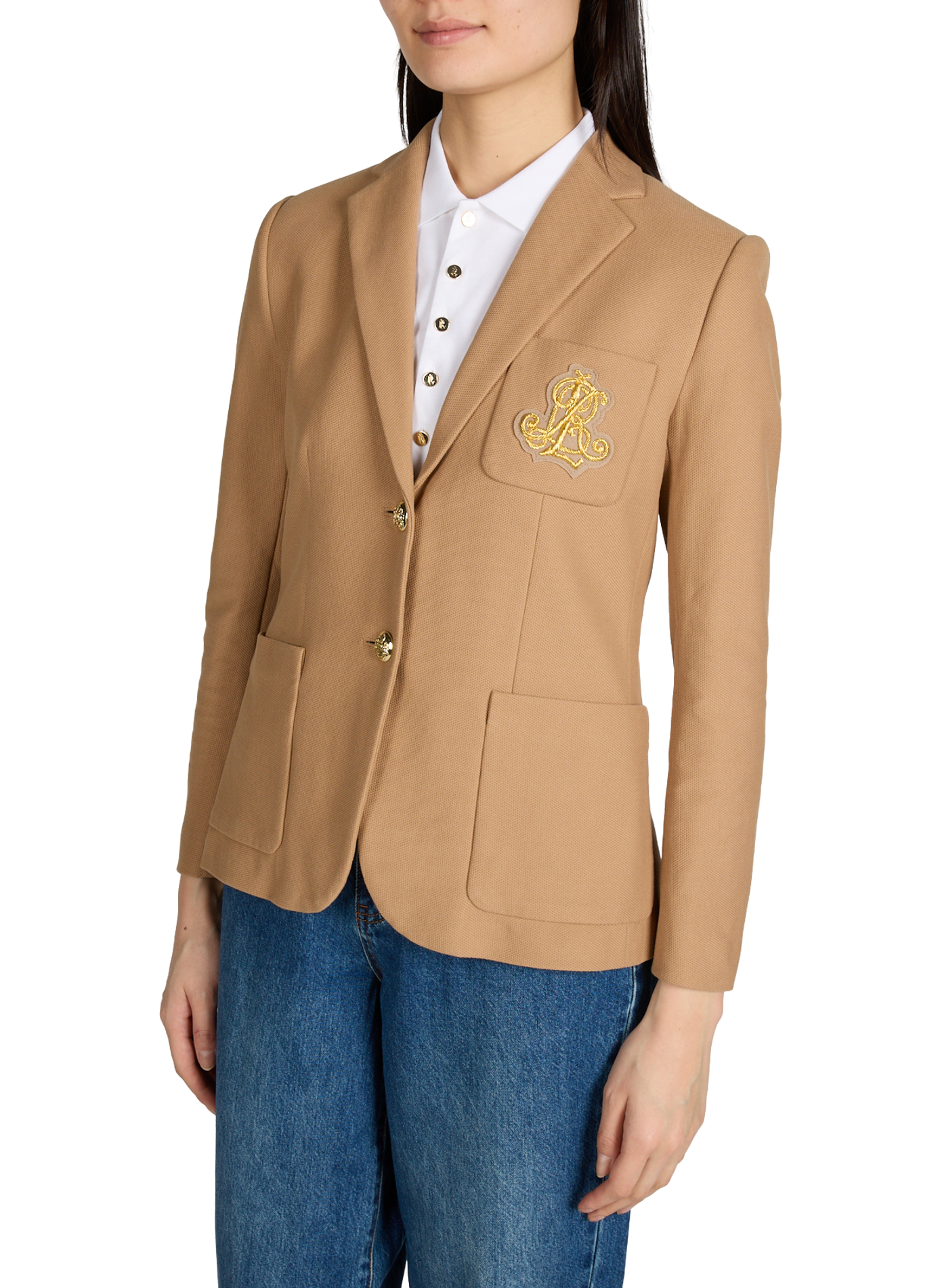 Cotton Blazer LAUREN Beige
