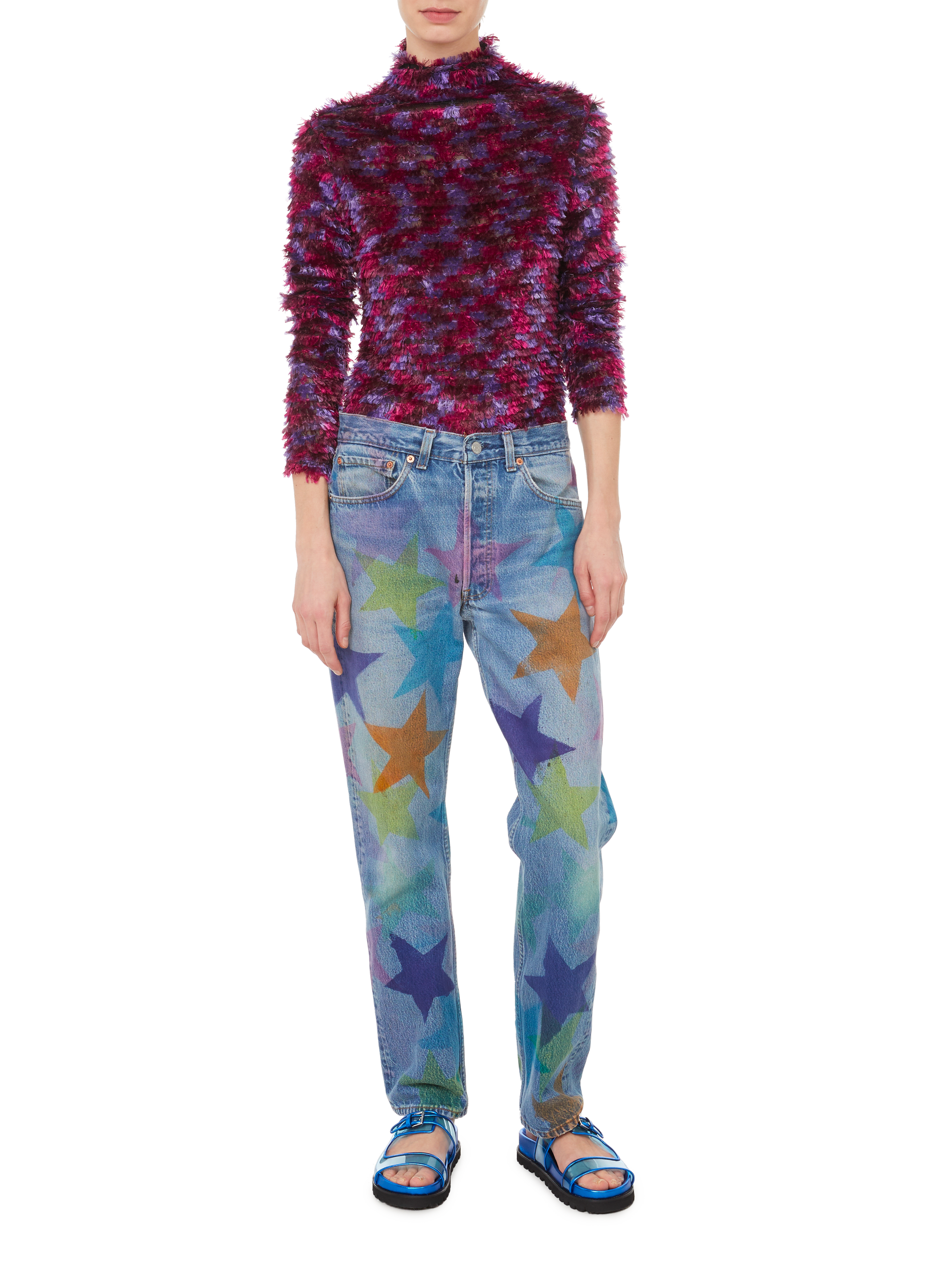 Top texturé COLLINA STRADA Violet