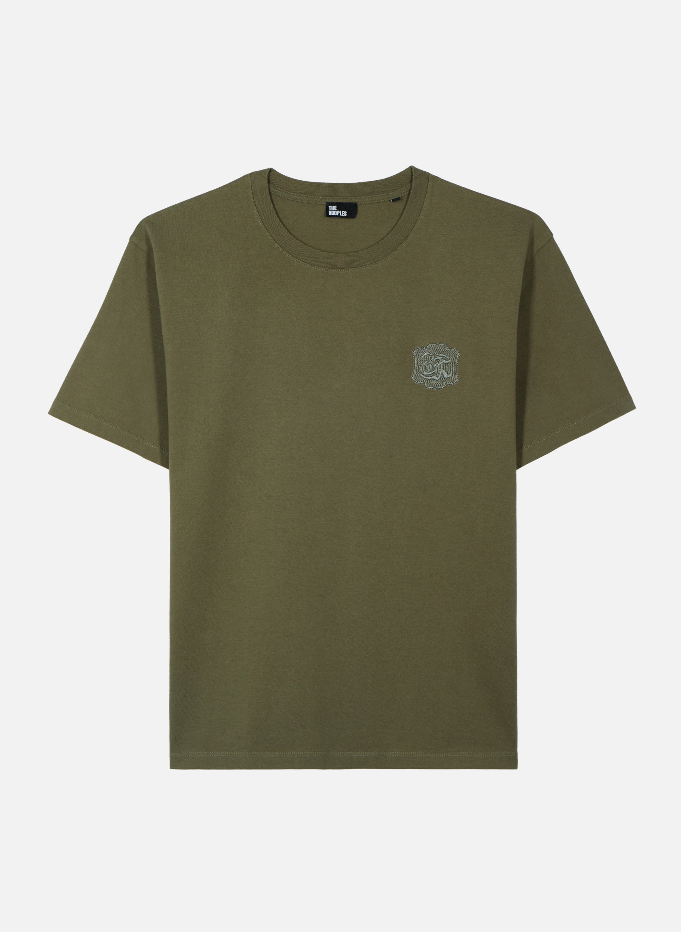 T-shirt avec blason the kooples THE KOOPLES Vert