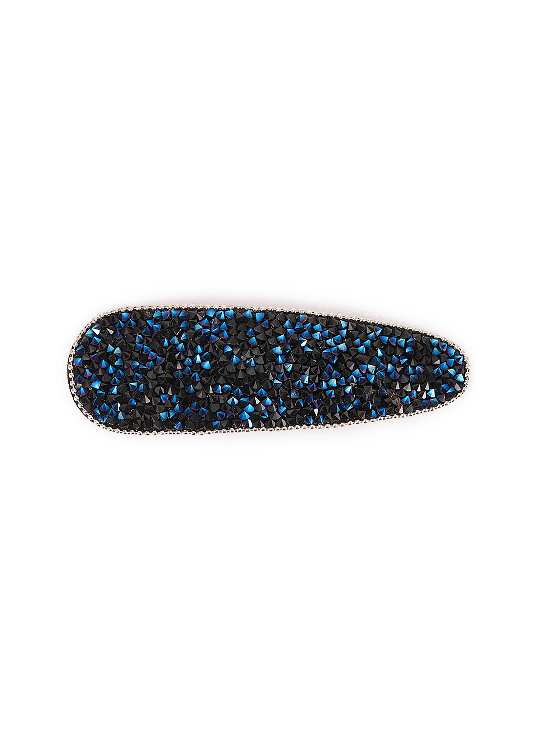 Barette ovale à strass SAISON 1865 Bleu