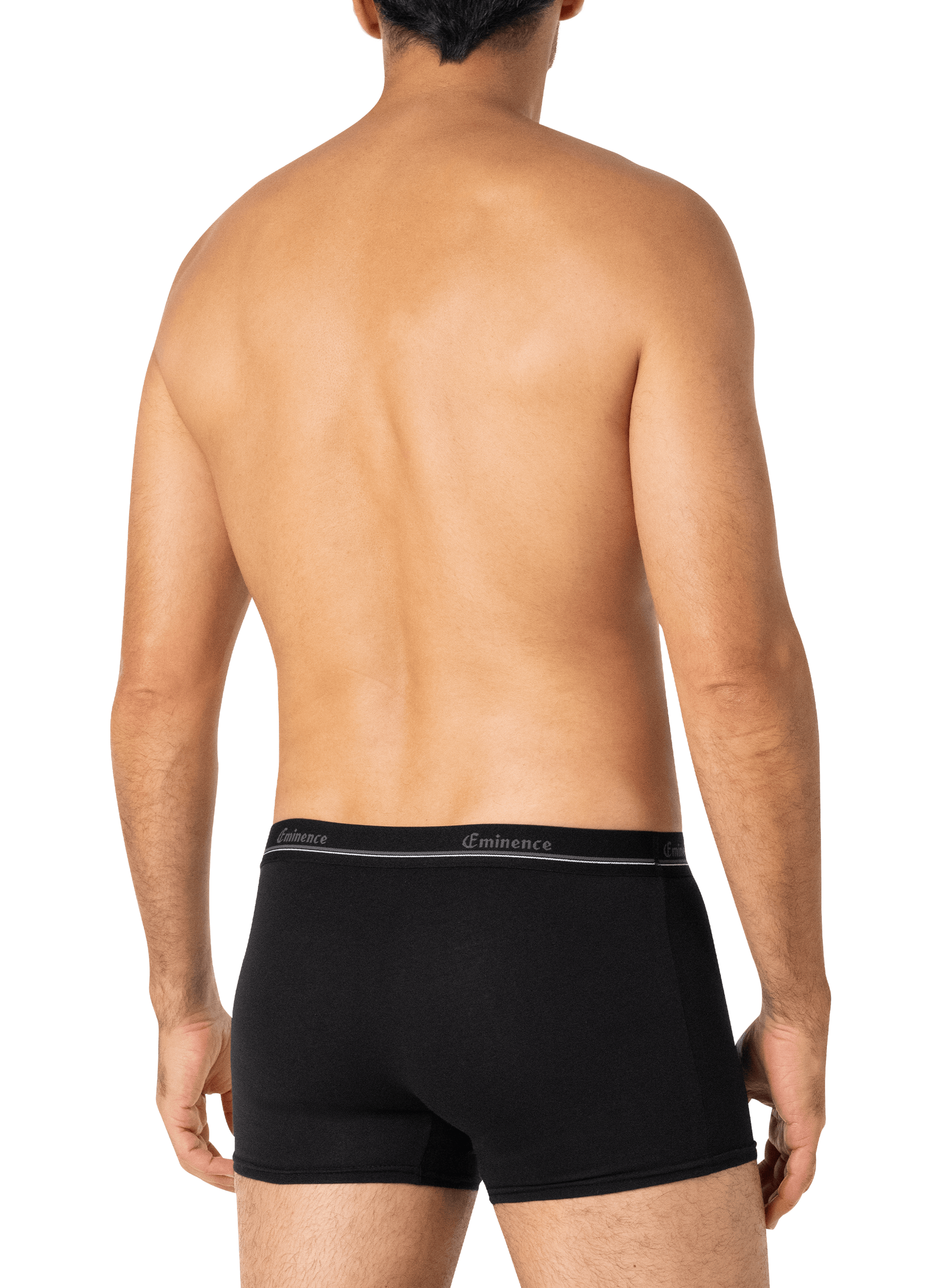 Boxer uni en coton mélangé EMINENCE Noir