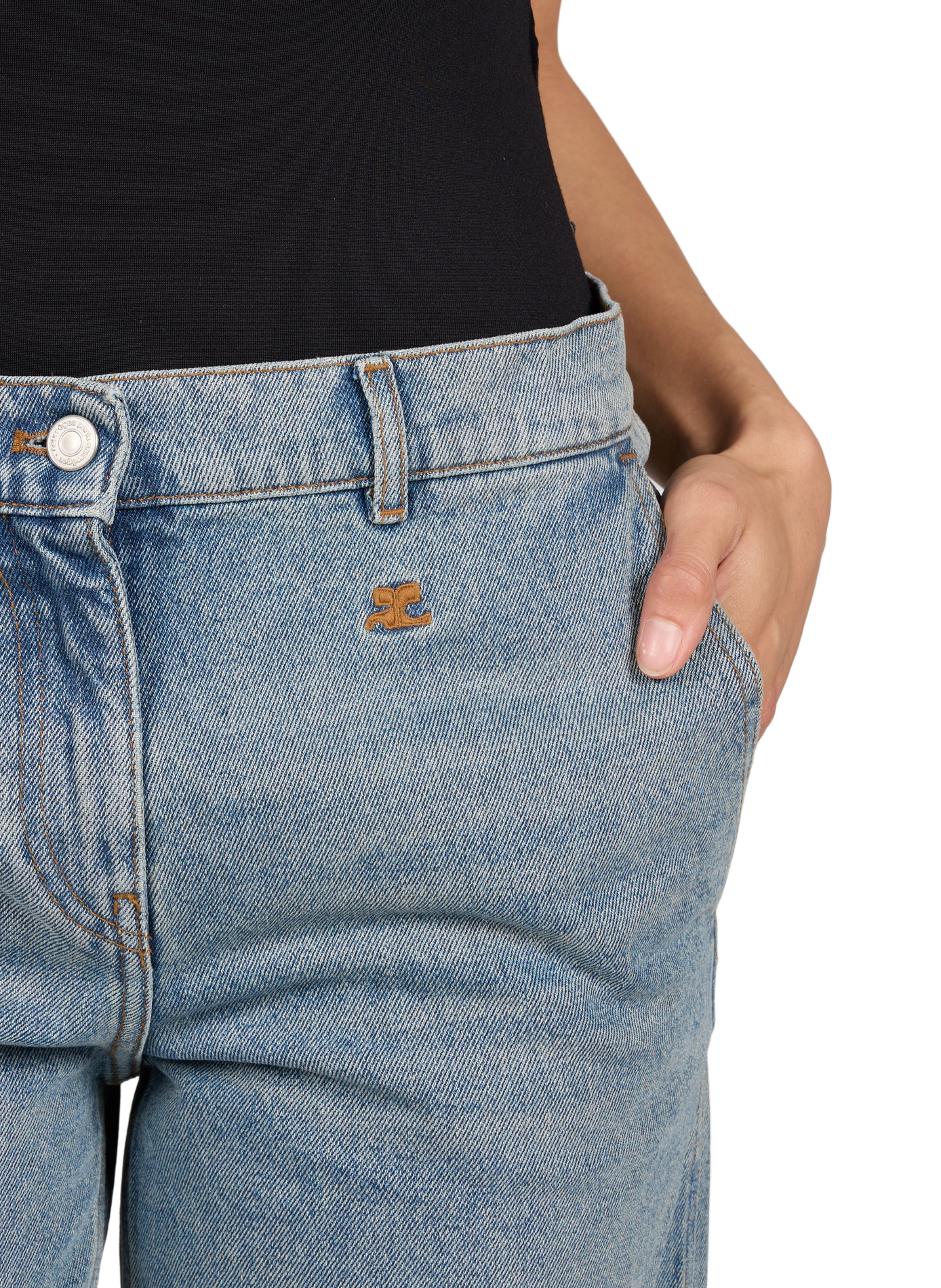 Jean Hammer en coton COURRÈGES Bleu