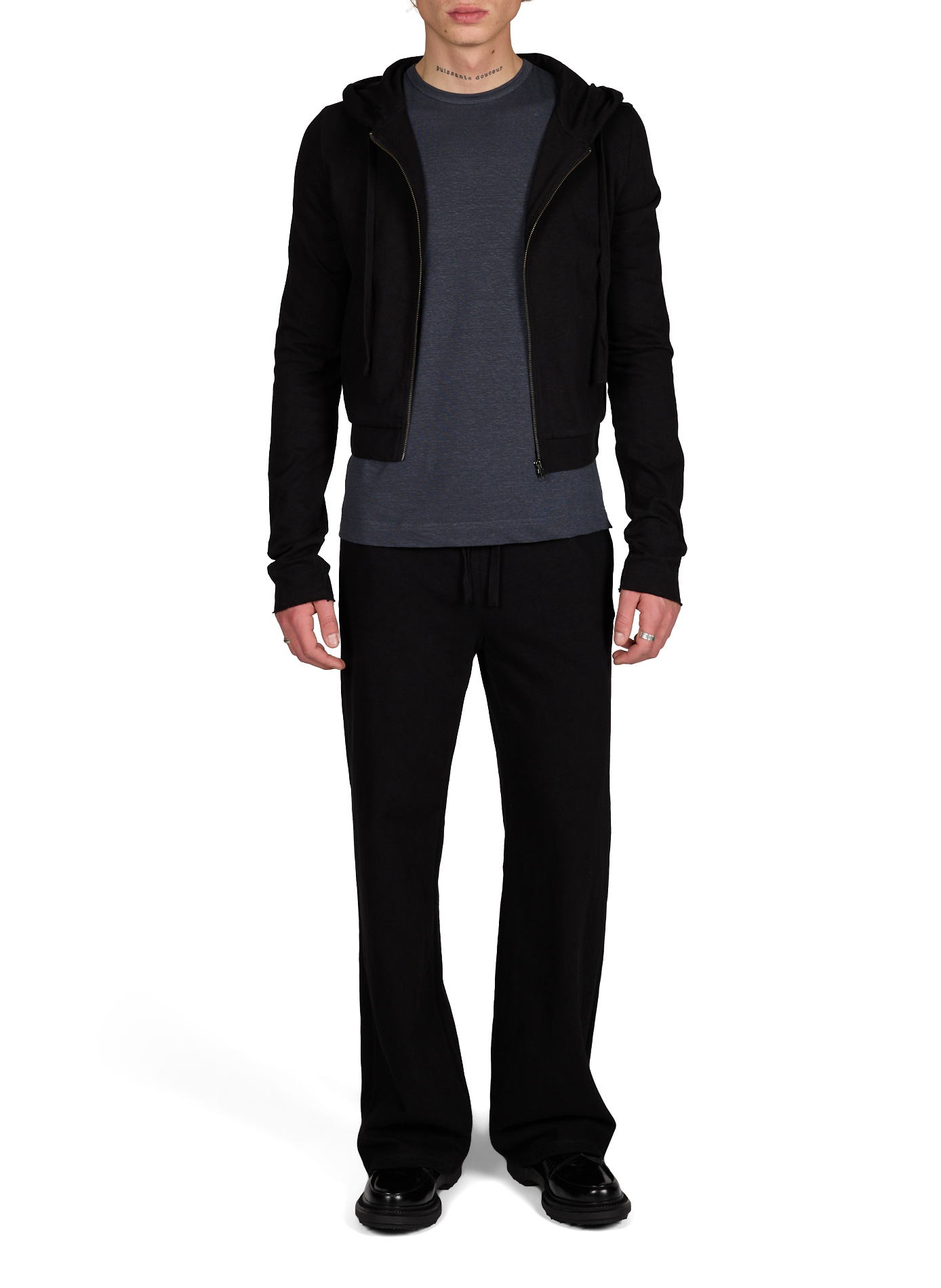 Cotton joggers ENTIRE STUDIOS Black