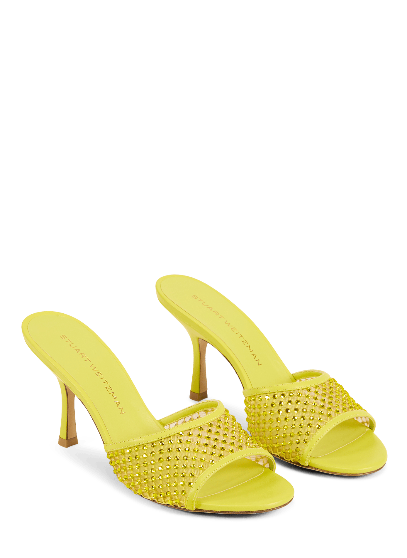 Bareitall Shine Heeled Sandals STUART WEITZMAN Yellow