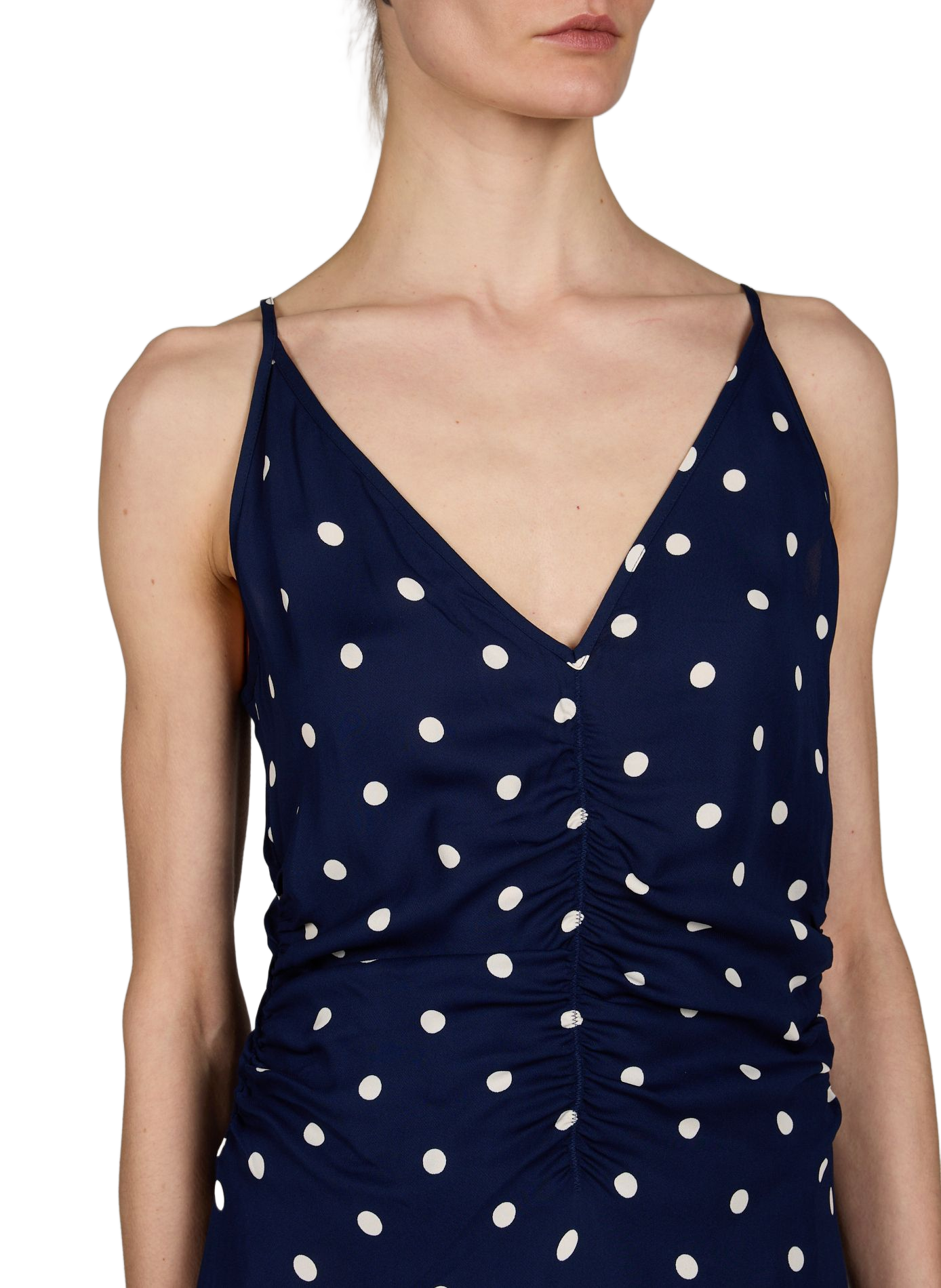 Robe longue à pois sans manches BAUM UND PFERDGARTEN Bleu