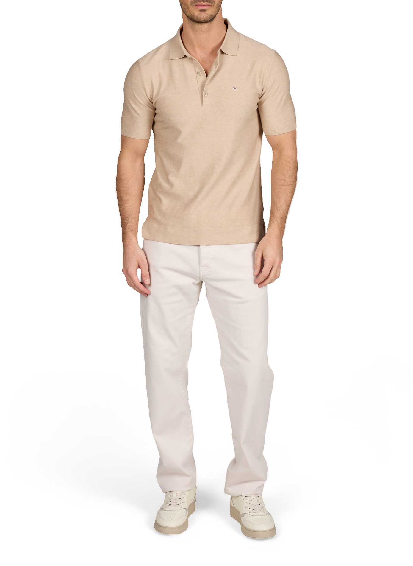 Short-sleeve polo shirt EDEN PARK Beige