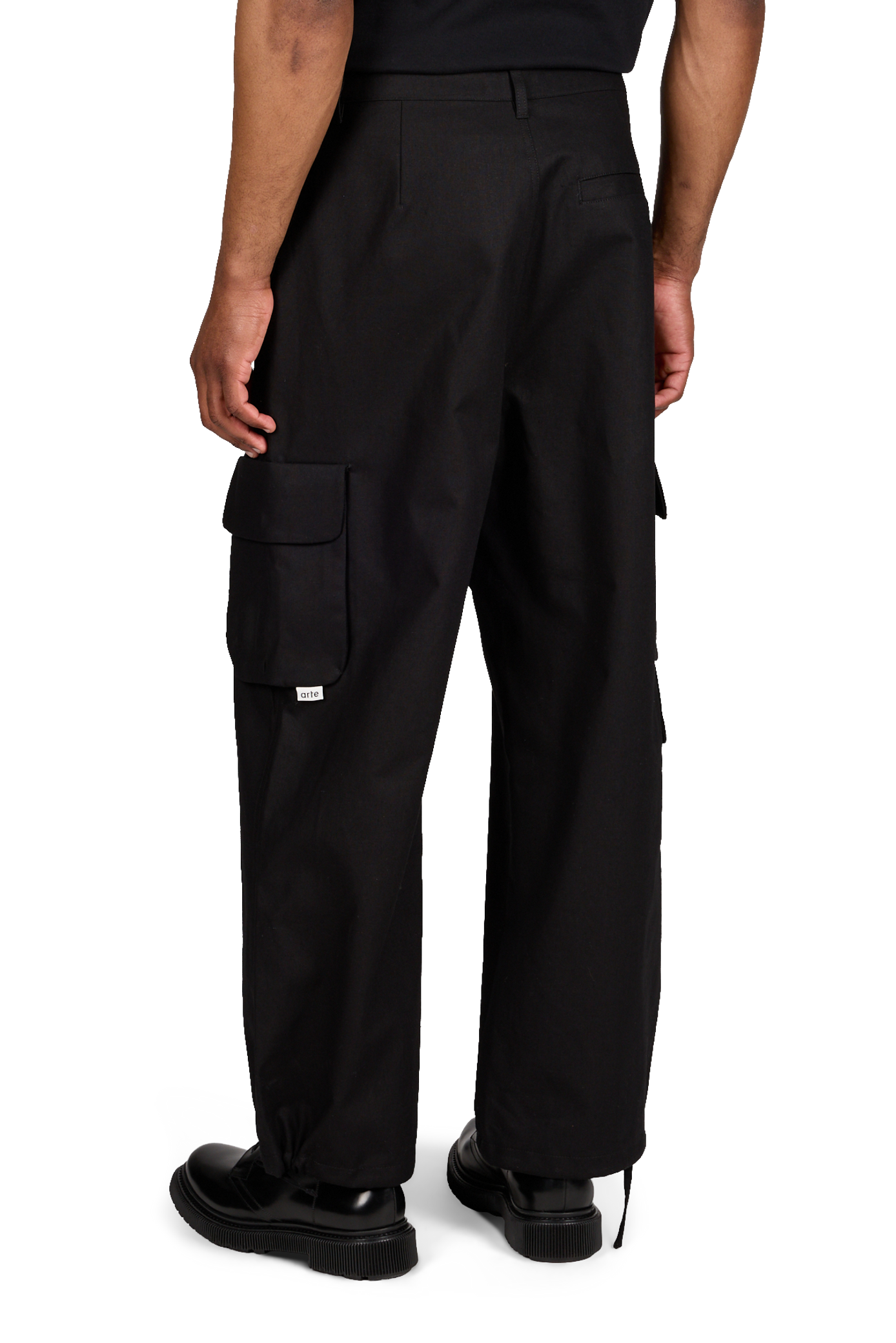 Linen and cotton trousers ARTE ANTWERP Black