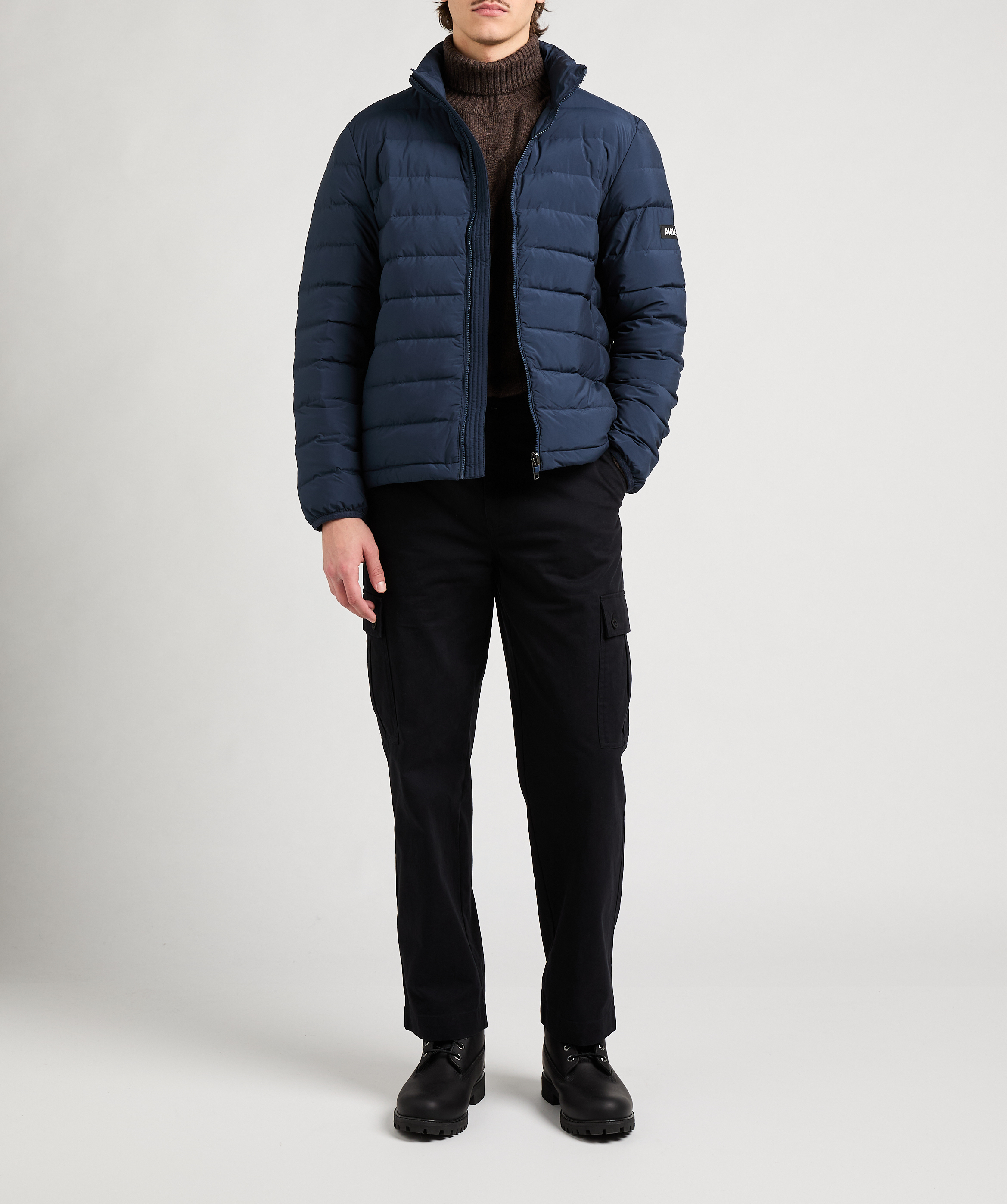 Piumino trapuntato con colletto alto AIGLE Blu