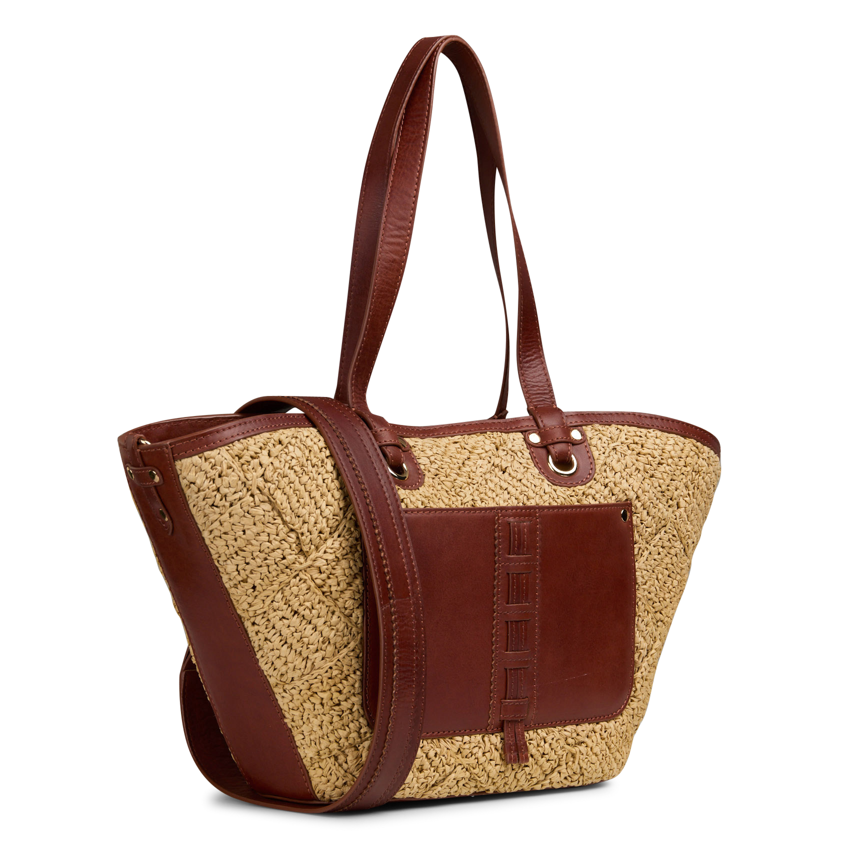 Panier en raphia lucien MAISON 123 Blanc