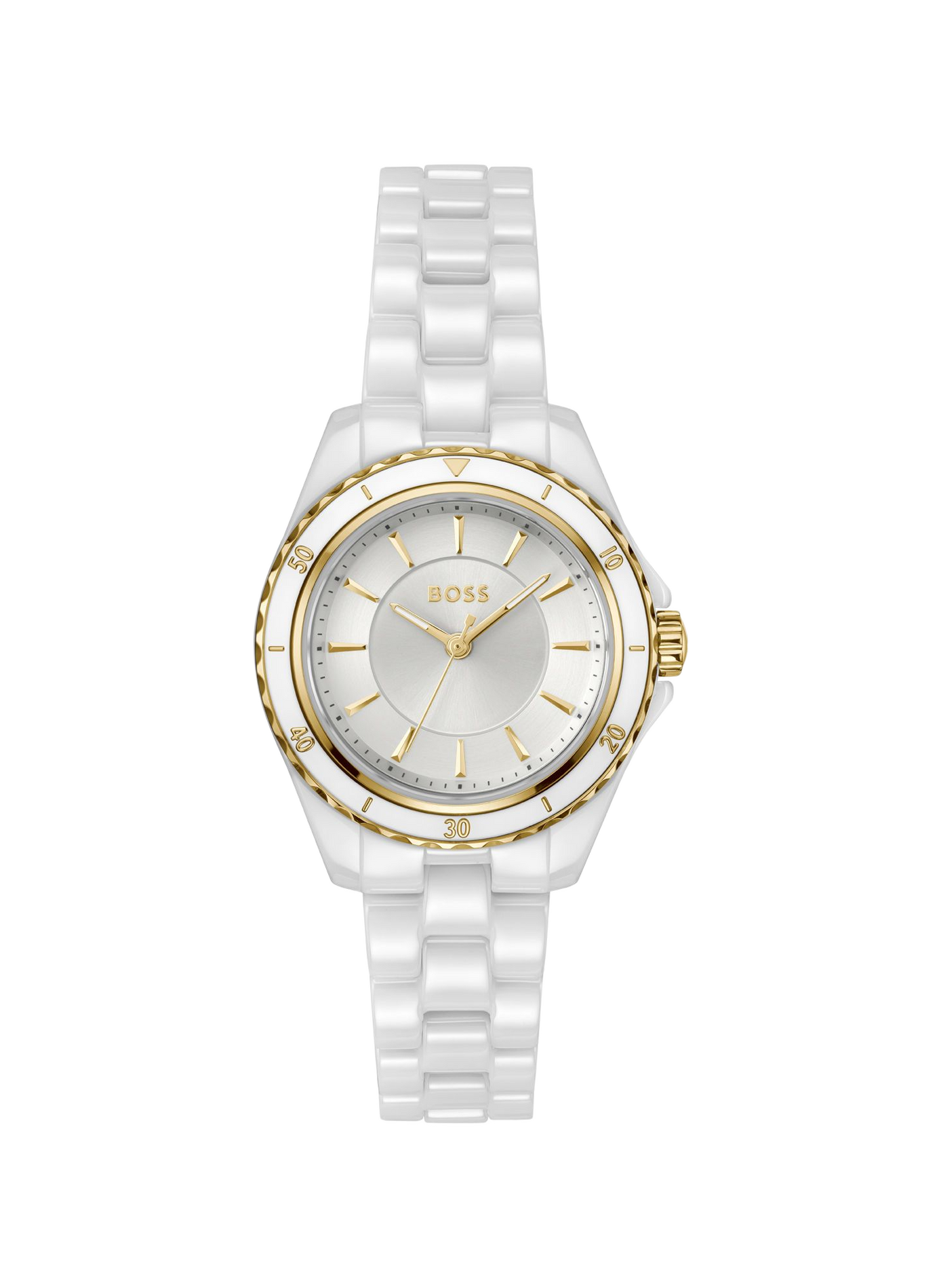 Montre quartz Sage Acqua Ceramic en céramique BOSS MONTRES Argent