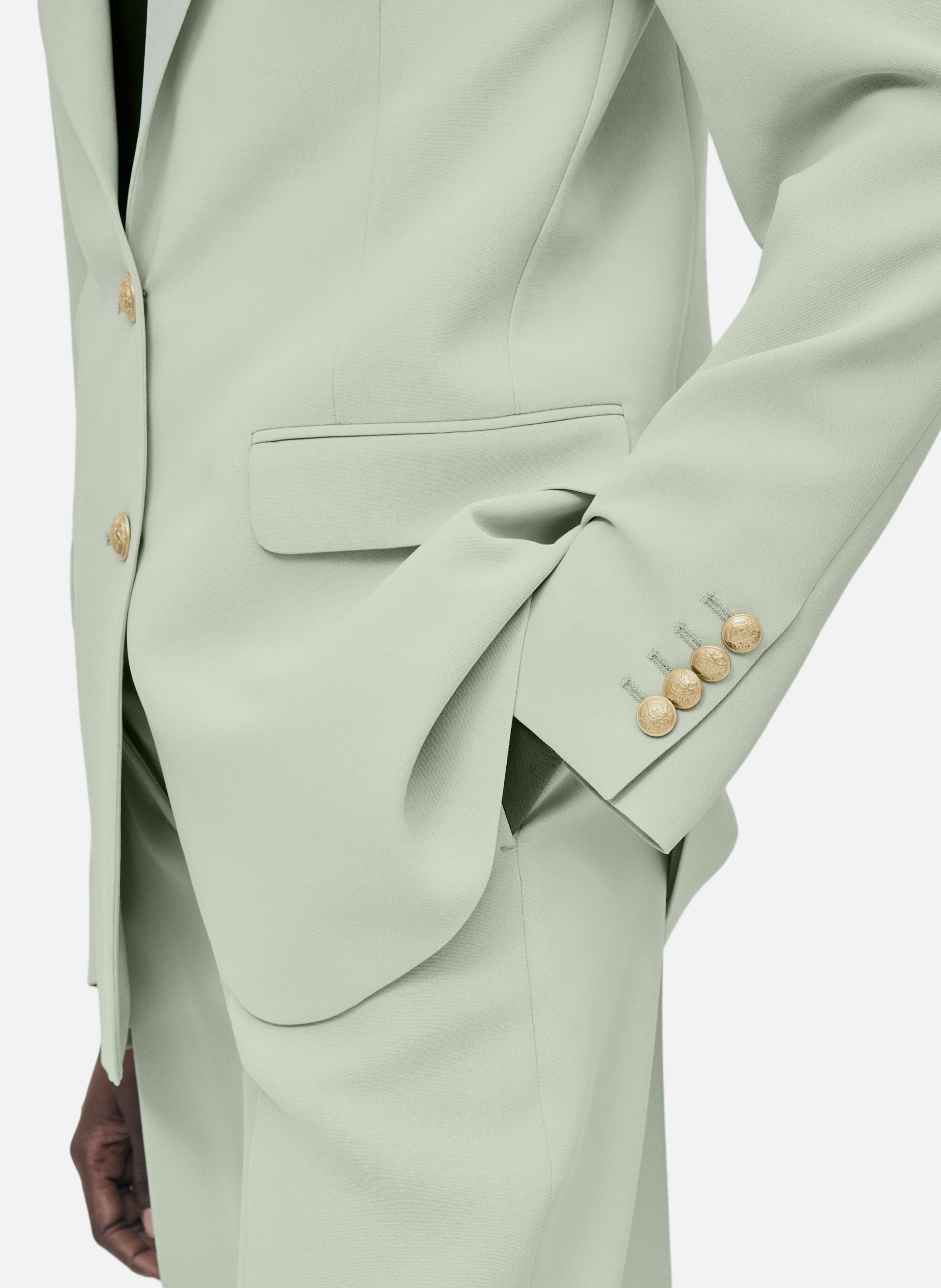 Veste de tailleur droite THE KOOPLES Vert
