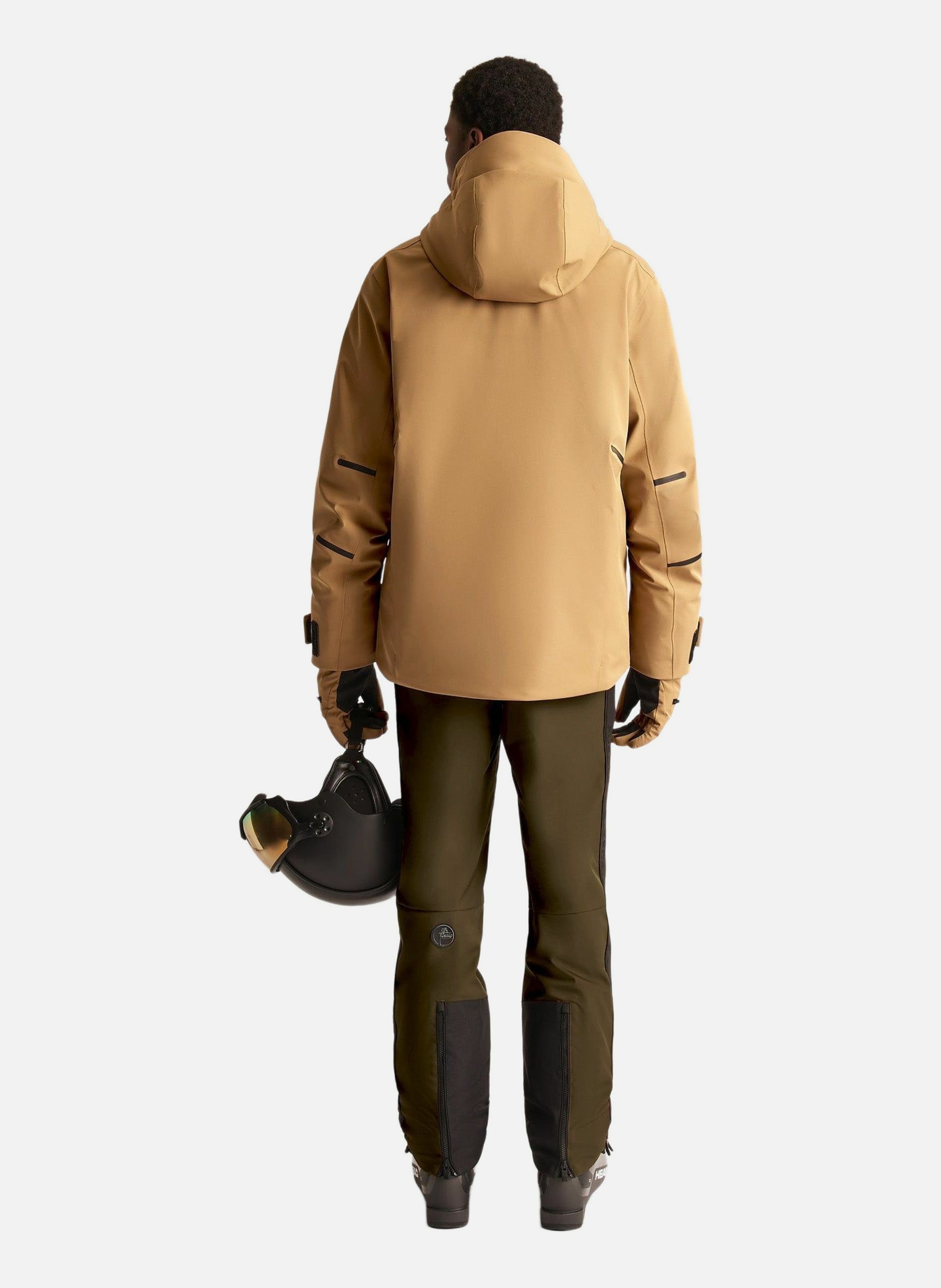 Veste de ski john col capuche coupe regular FUSALP Beige