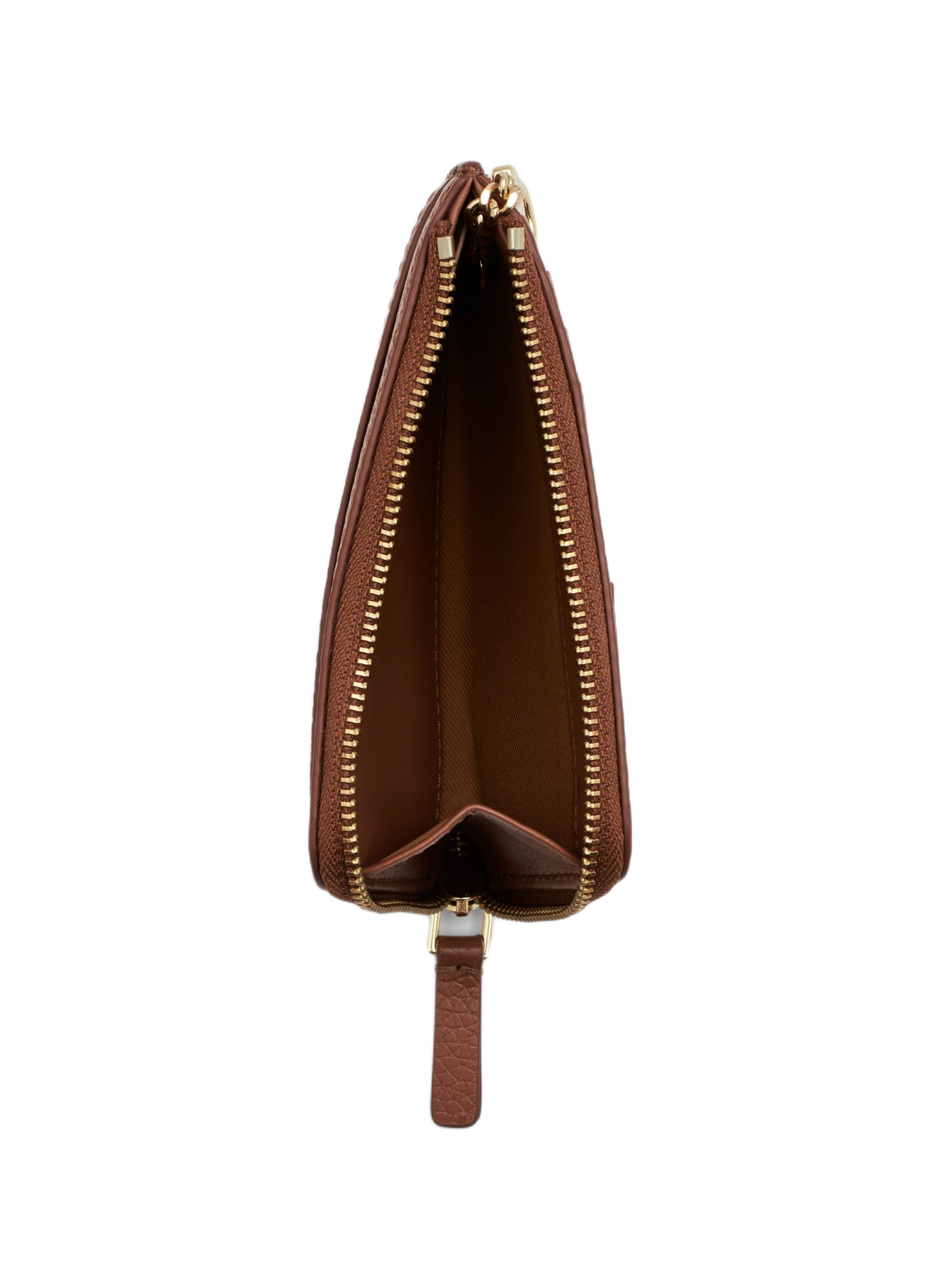 Porte-monnaie The Leather Top Zip MARC JACOBS Marron