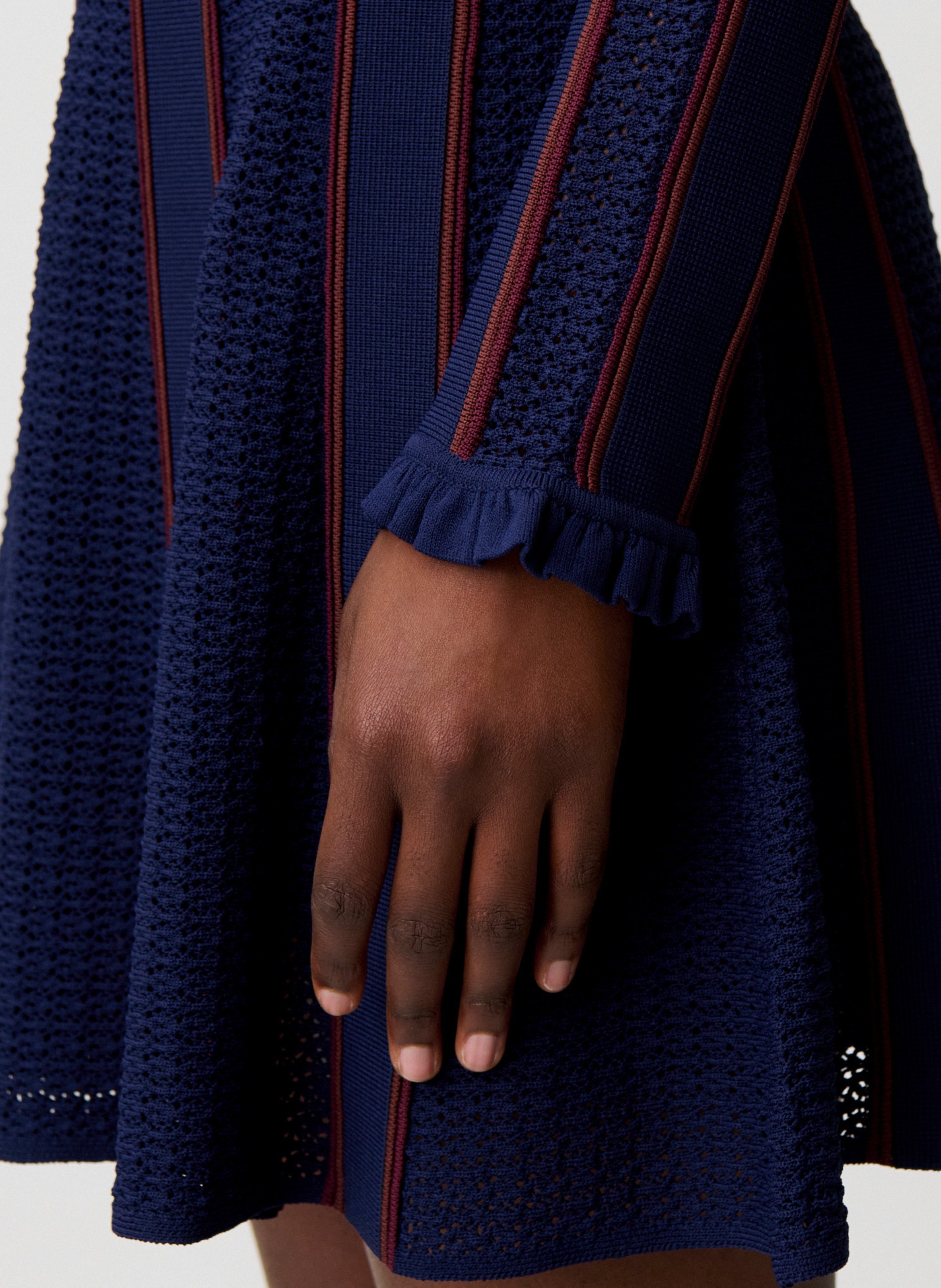 Robe midi à rayures CLAUDIE PIERLOT Multicolore