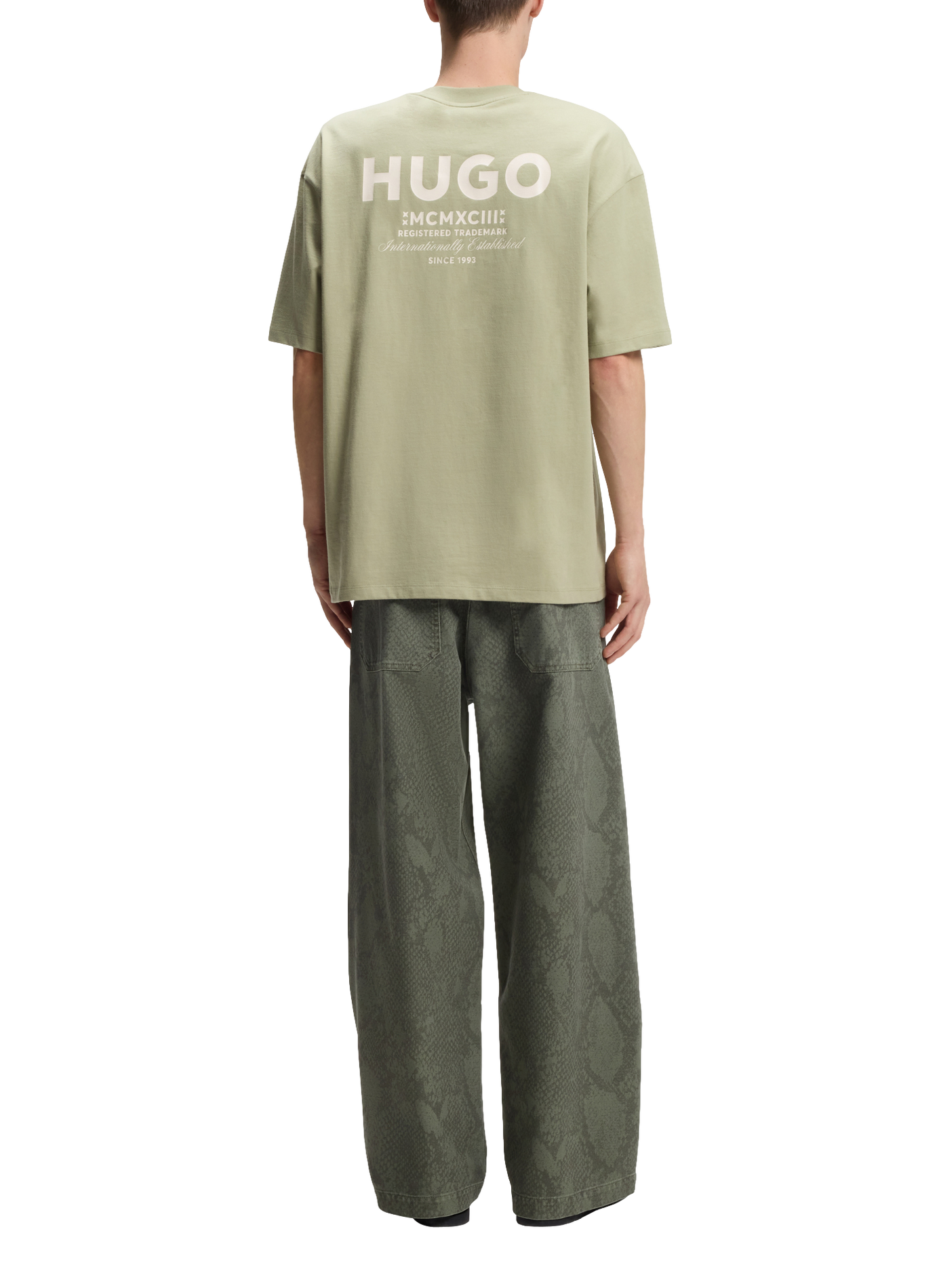 T-shirt en coton Nalono HUGO BLUE Vert