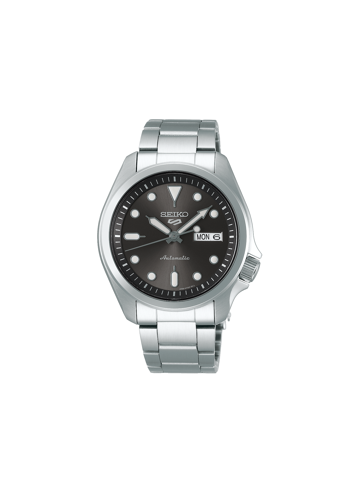 Montre automatique Seiko 5 en acier inoxydable SEIKO 5 Gris