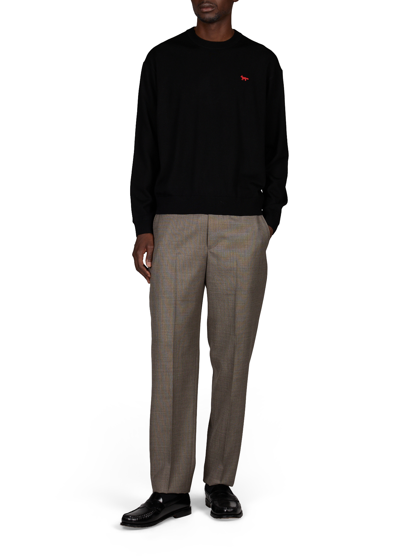 Wollpullover MAISON KITSUNÉ Schwarz