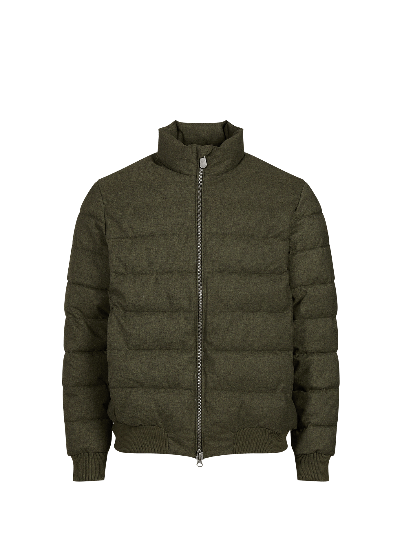 Padded puffer jacket with high collar SAVE THE DUCK Khaki
