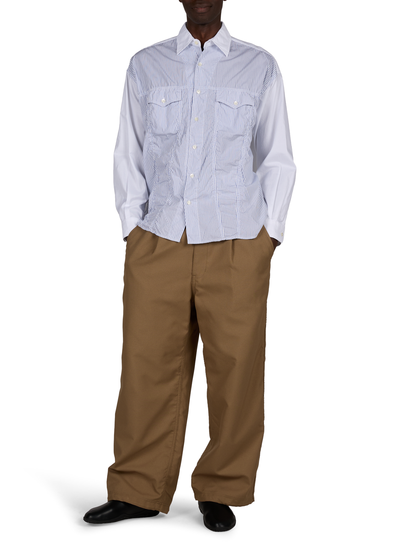 Straight Striped Cotton Shirt COMME DES GARCONS HOMME Multicolour