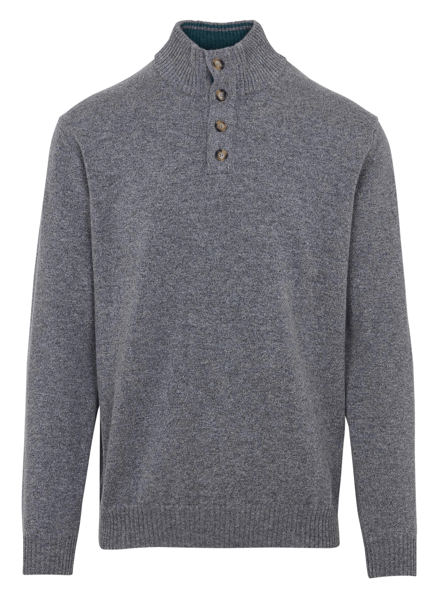 Pull droit col montant en laine ARMOR-LUX Gris