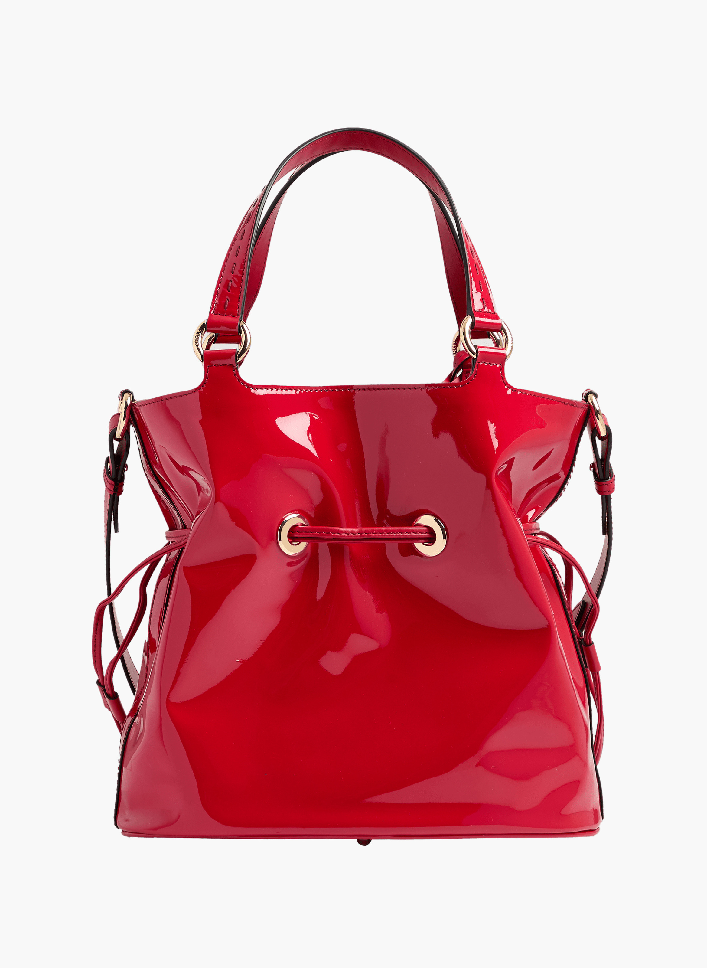 Handtas eerste flirt capsule 150 jaar in kalfsleer LANCEL Rood