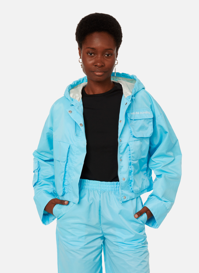 Cropped jacket with hood  ROTATE