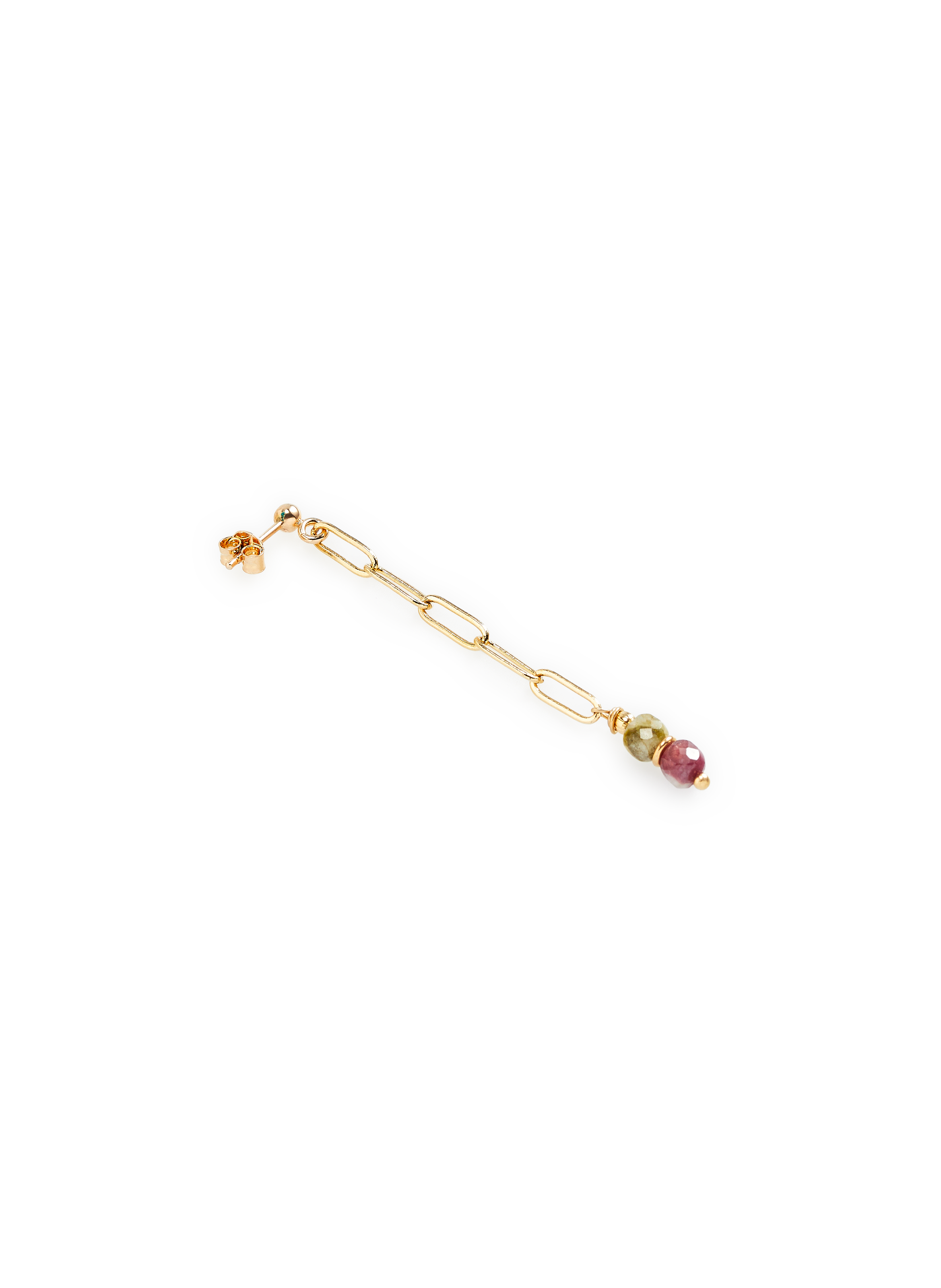 Boucle d'oreille clou en plaqué or