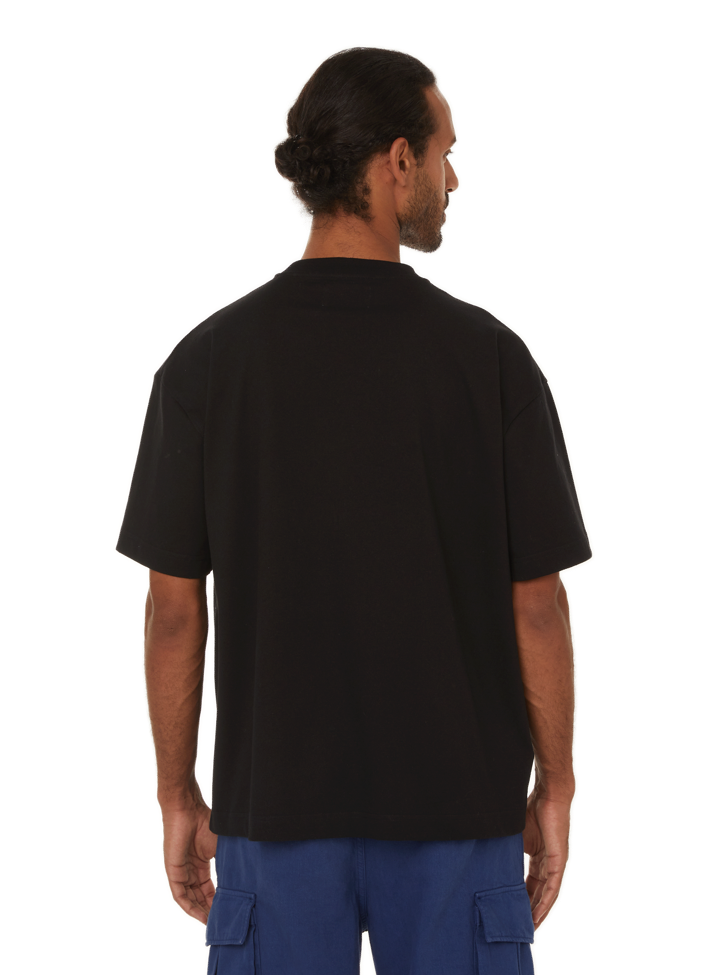 T-shirt with embroidered inscription SAISON 1865 Black