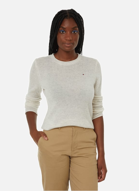 Khaki tommy hilfiger best sale jumper