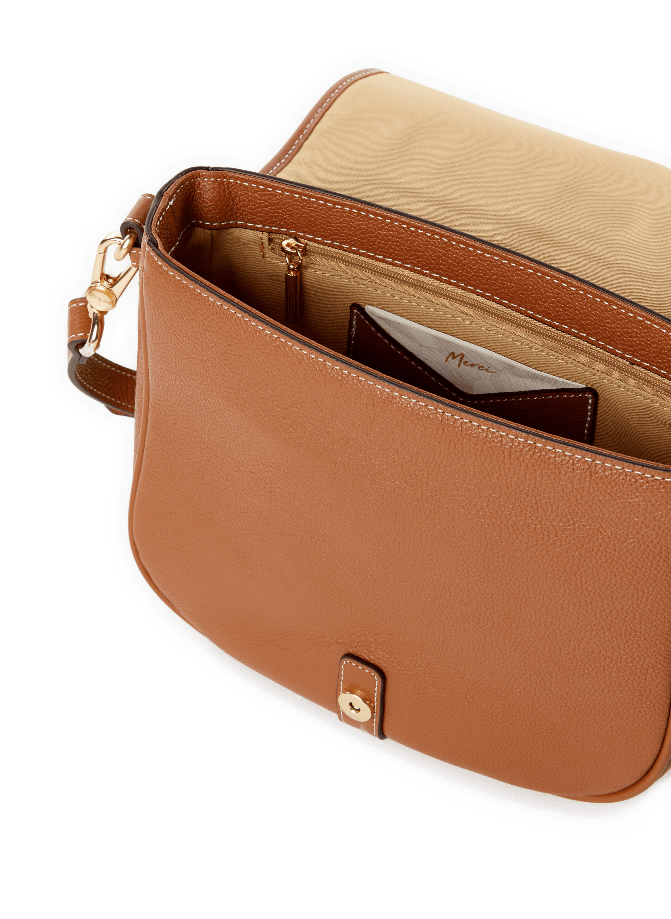 Sac besace en cuir Olivia NAT &amp; NIN Marron