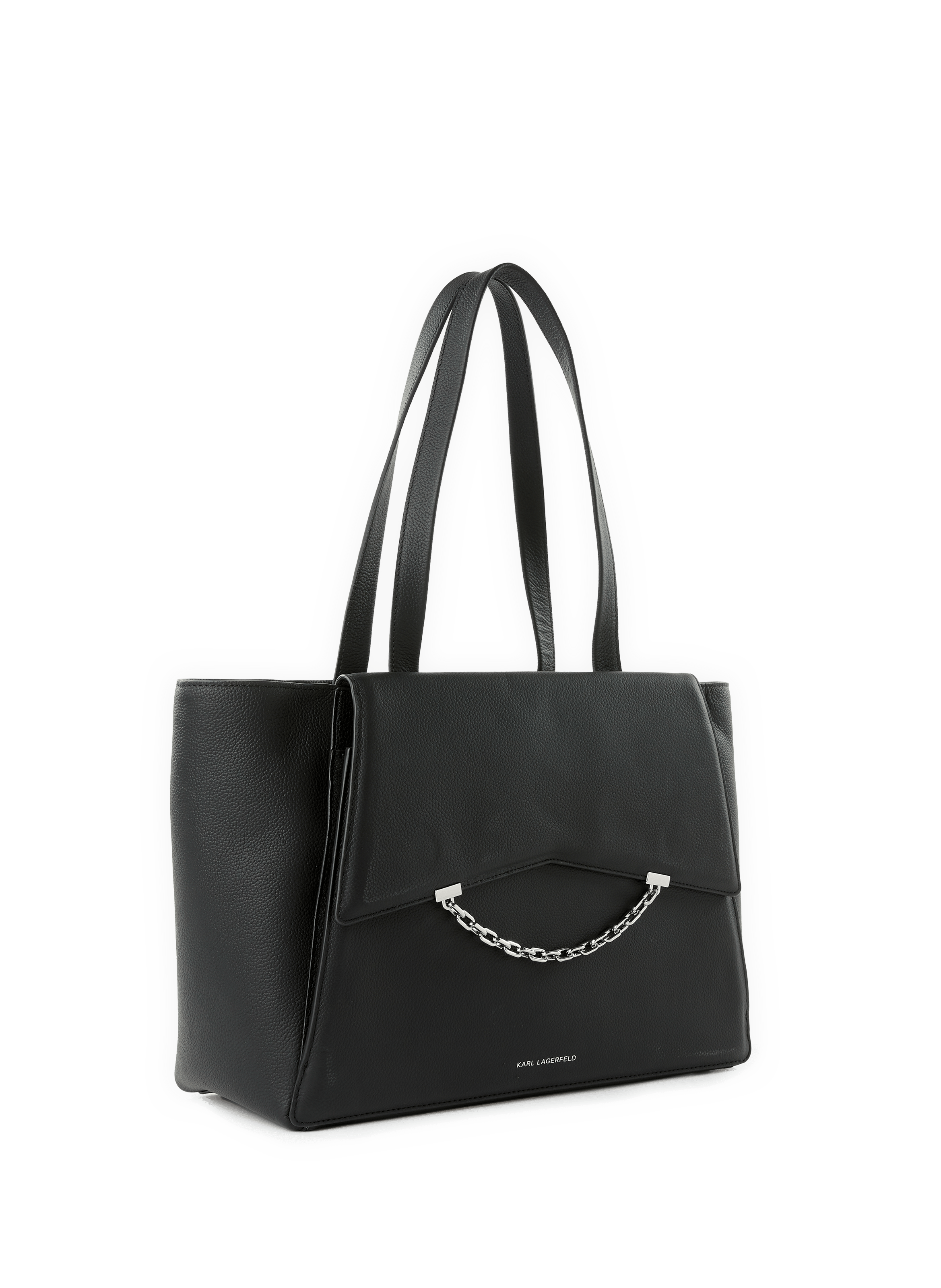 Sac cabas en cuir  KARL LAGERFELD Noir