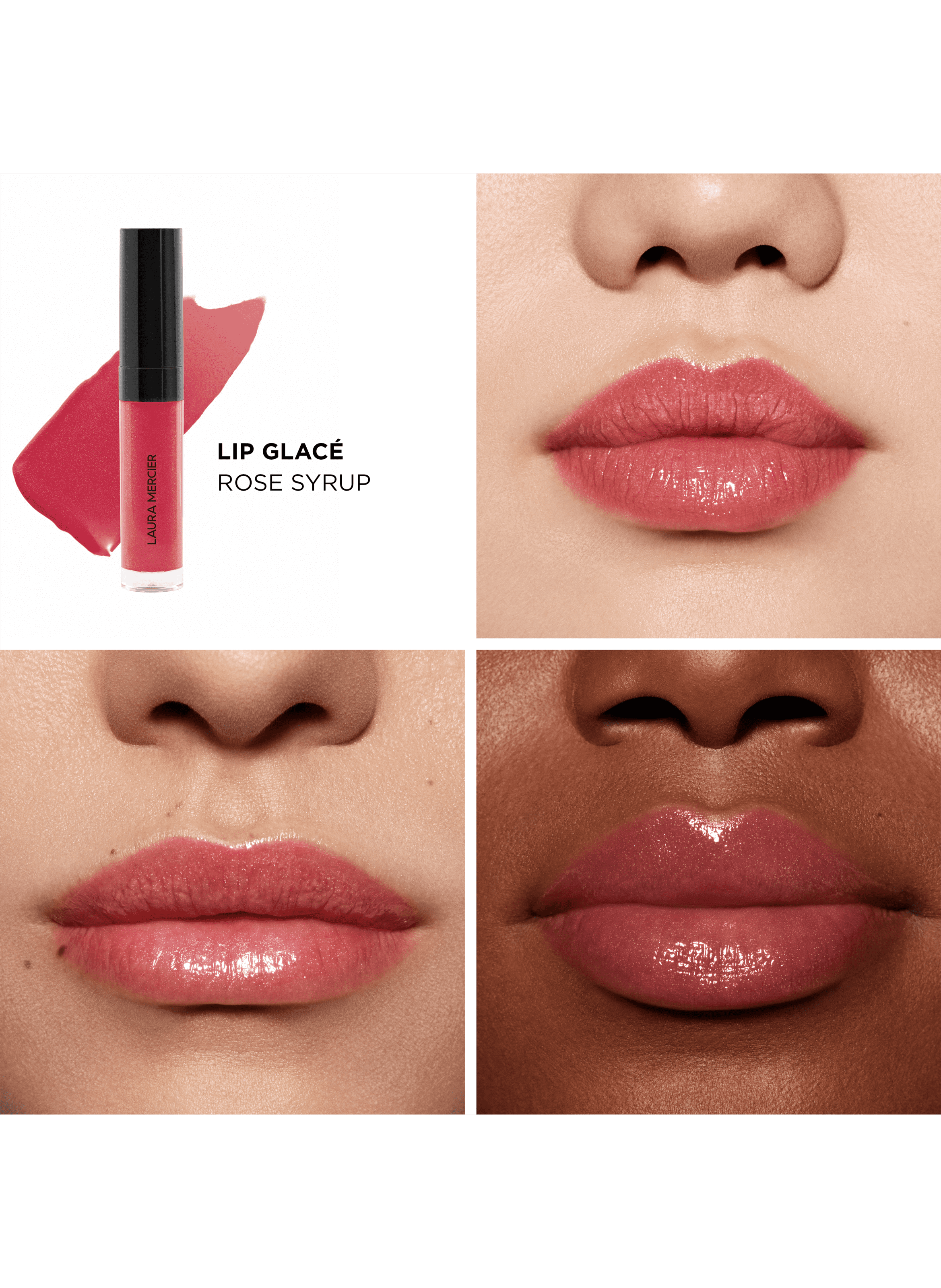 Gloss - Lip Glacé LAURA MERCIER 190 rose syrup
