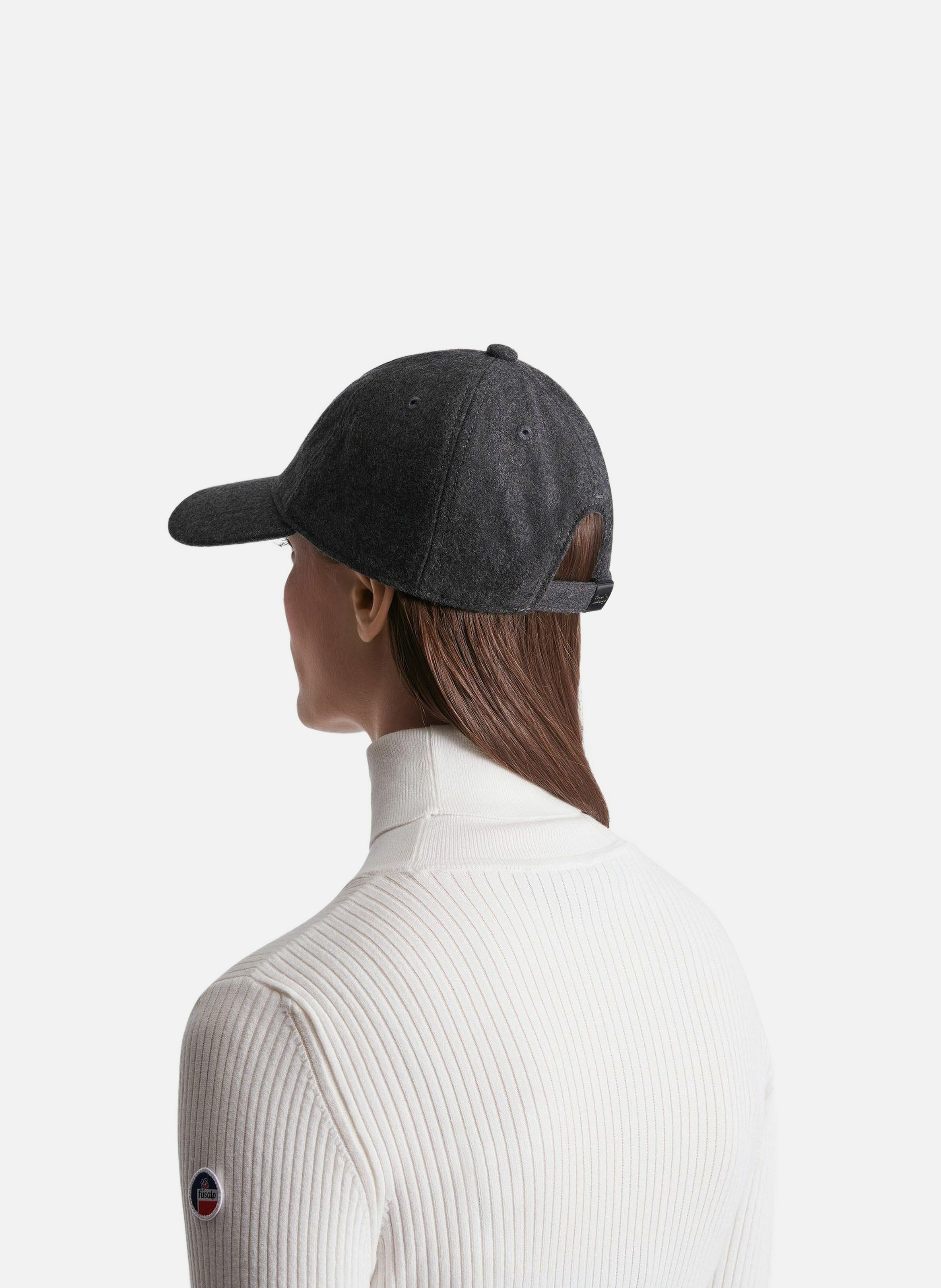 Casquette wool cap laine FUSALP Noir