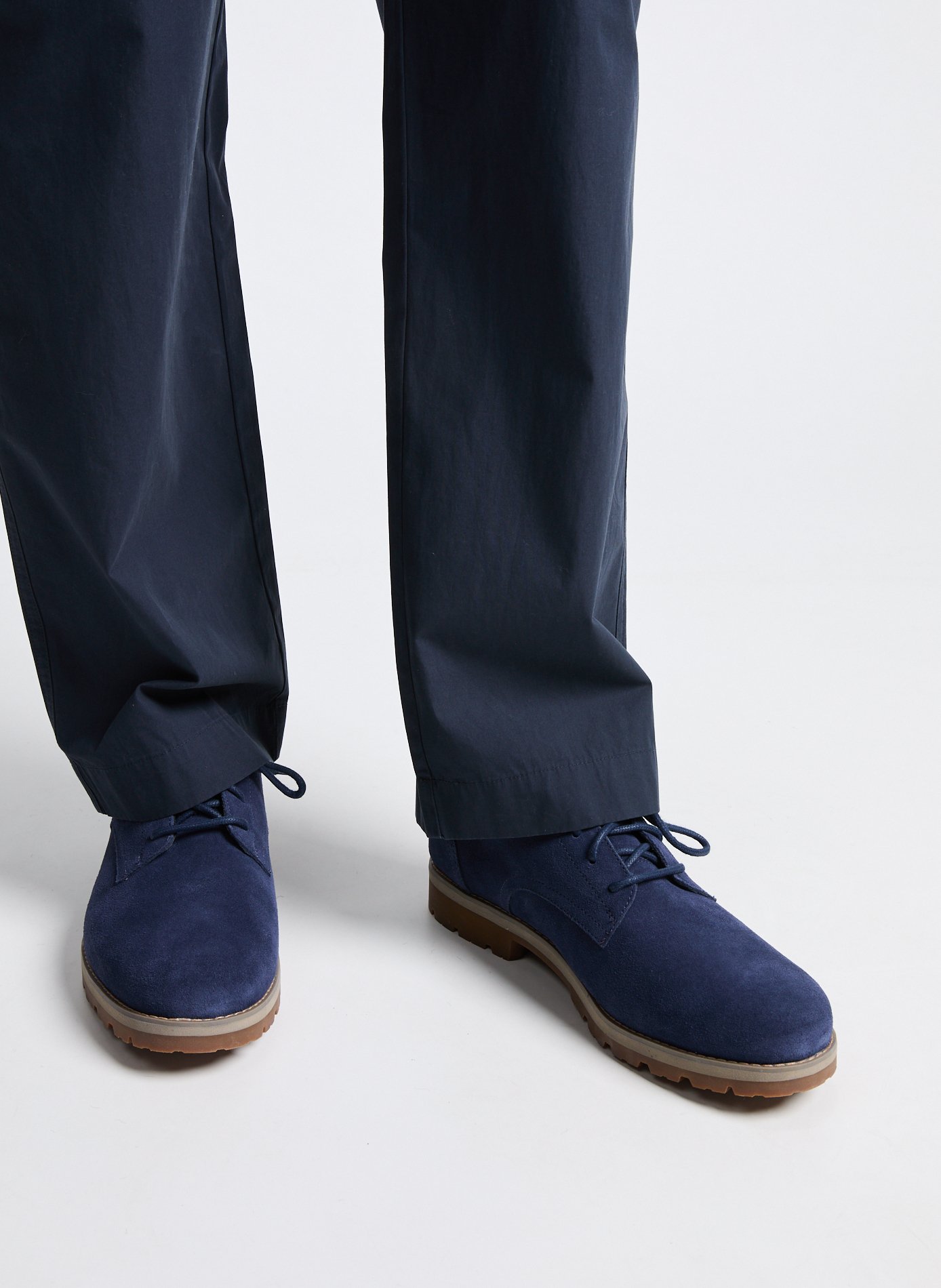 Britton Square suede leather derbies TIMBERLAND Blue