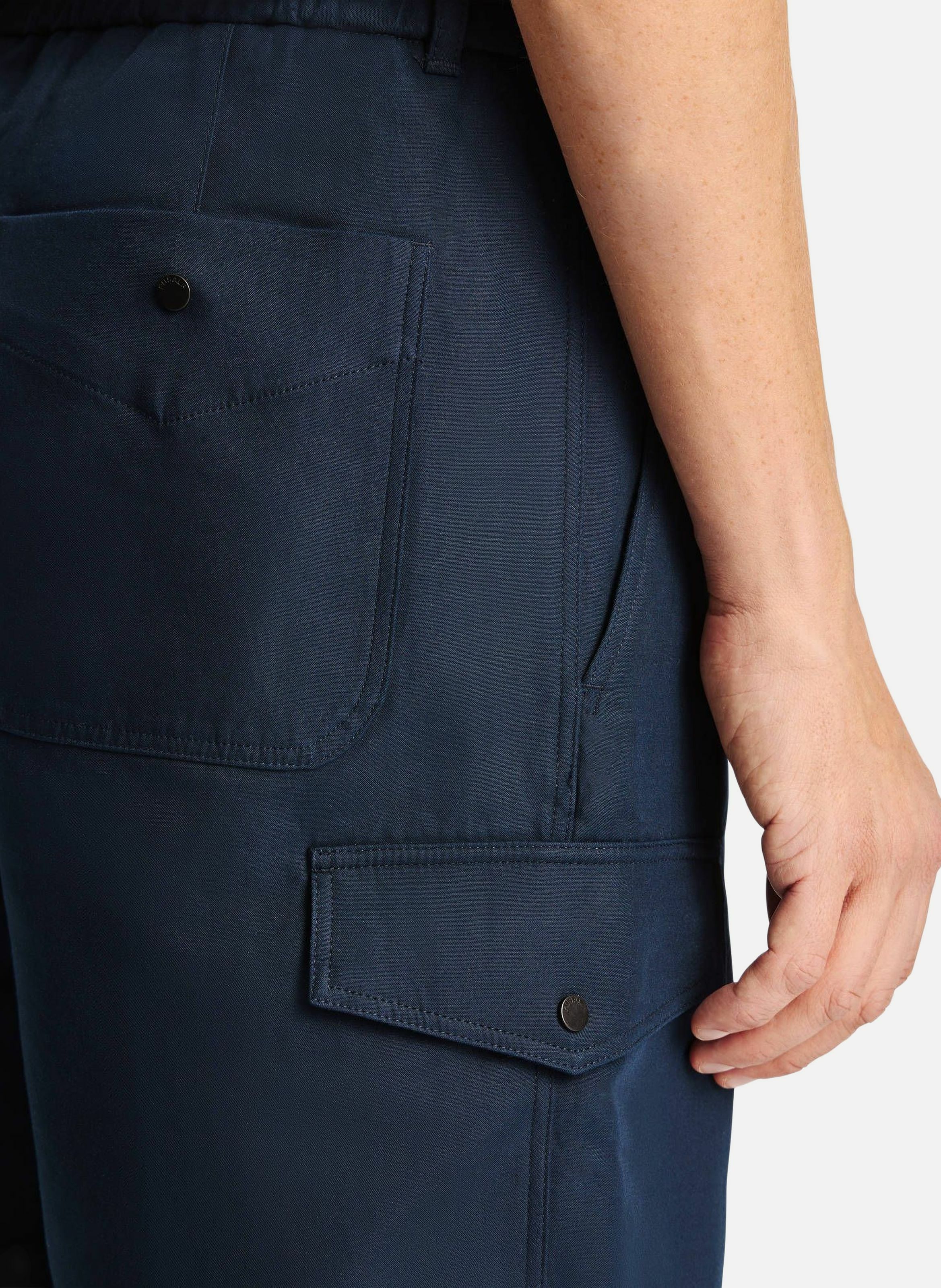 Bermuda suauno coton coupe regular FUSALP Bleu