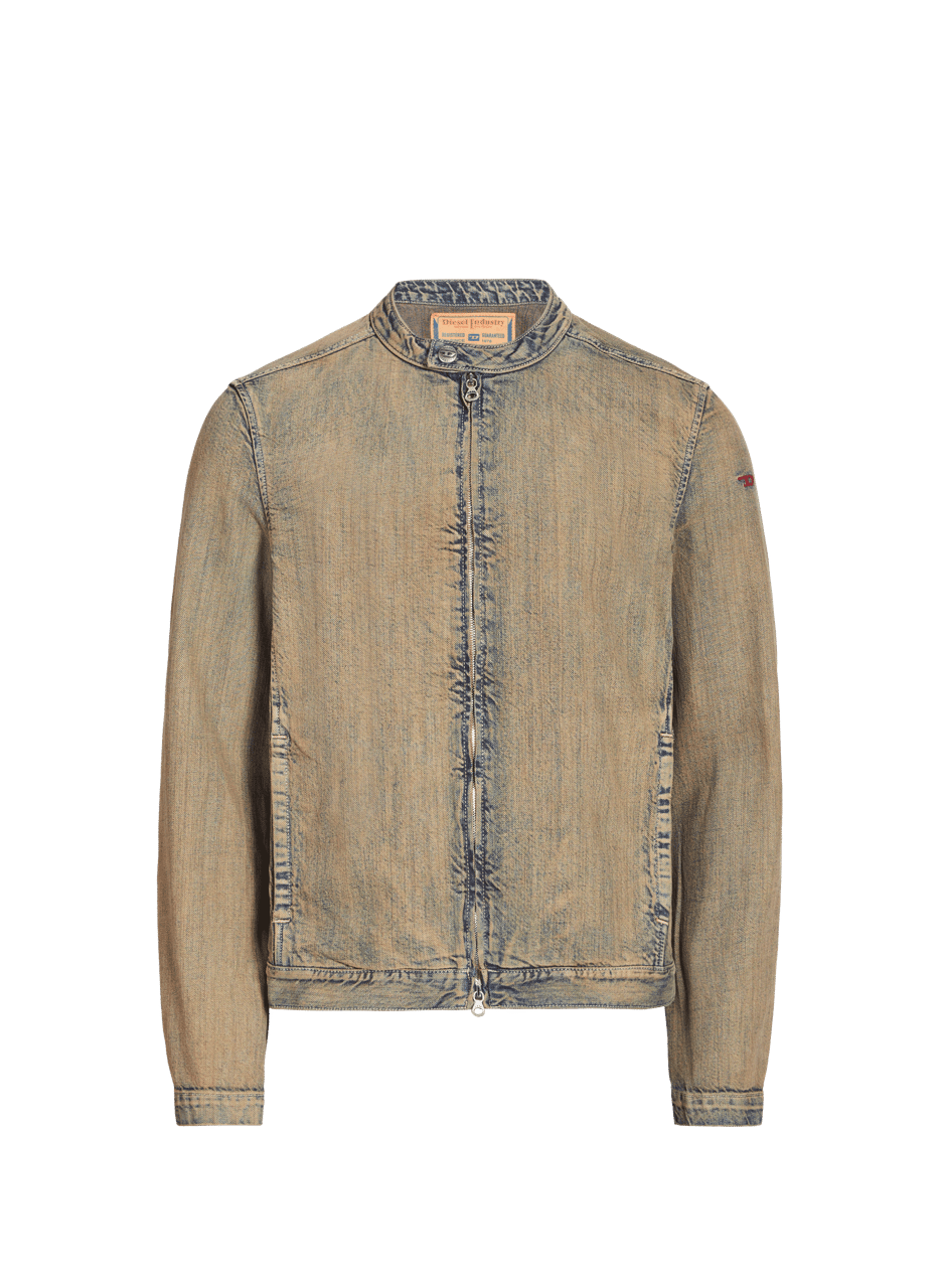 Gewaschene Jeansjacke DIESEL Blau