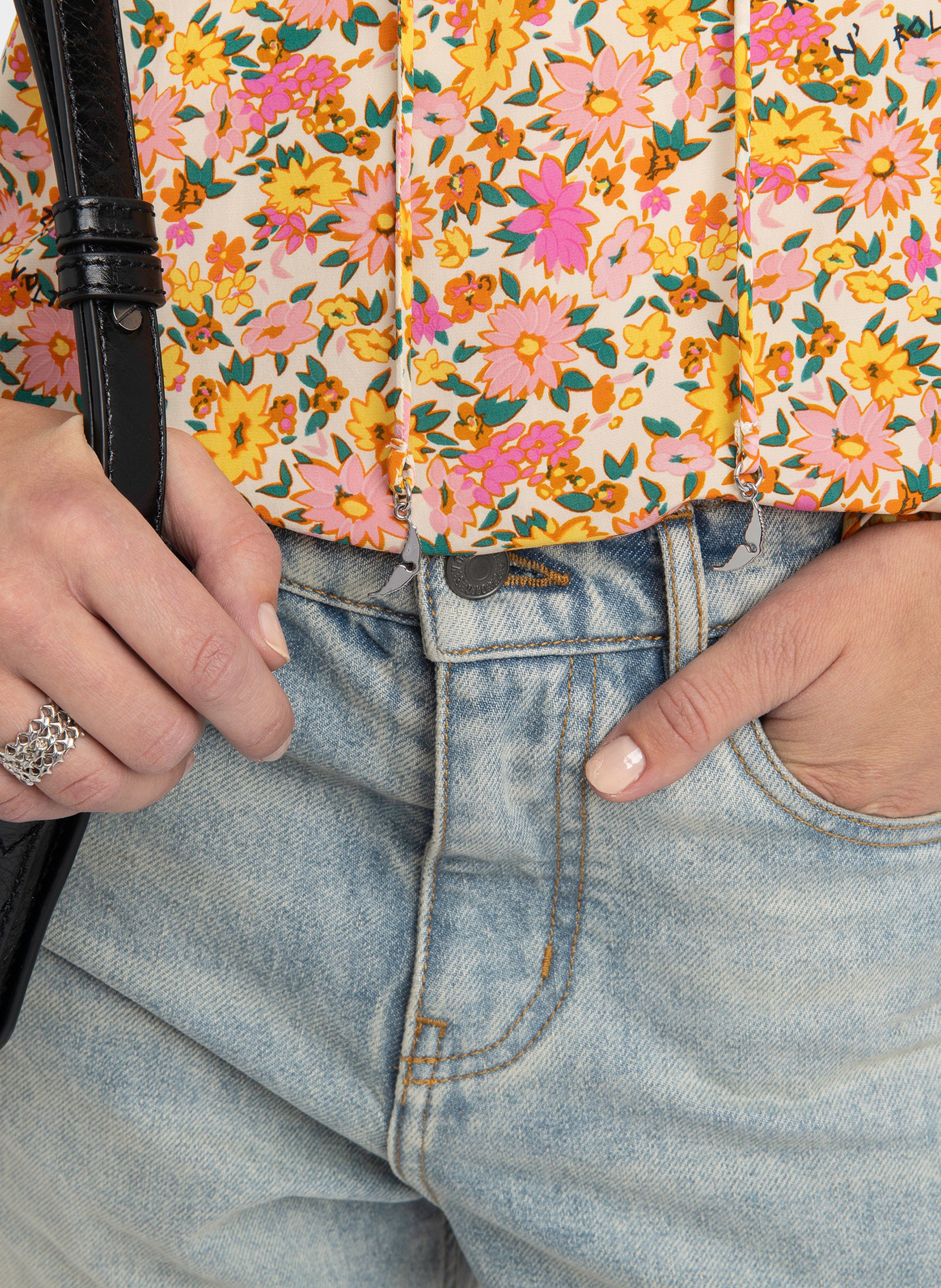 Top droit imprimé terzo ZADIG&VOLTAIRE Blanc