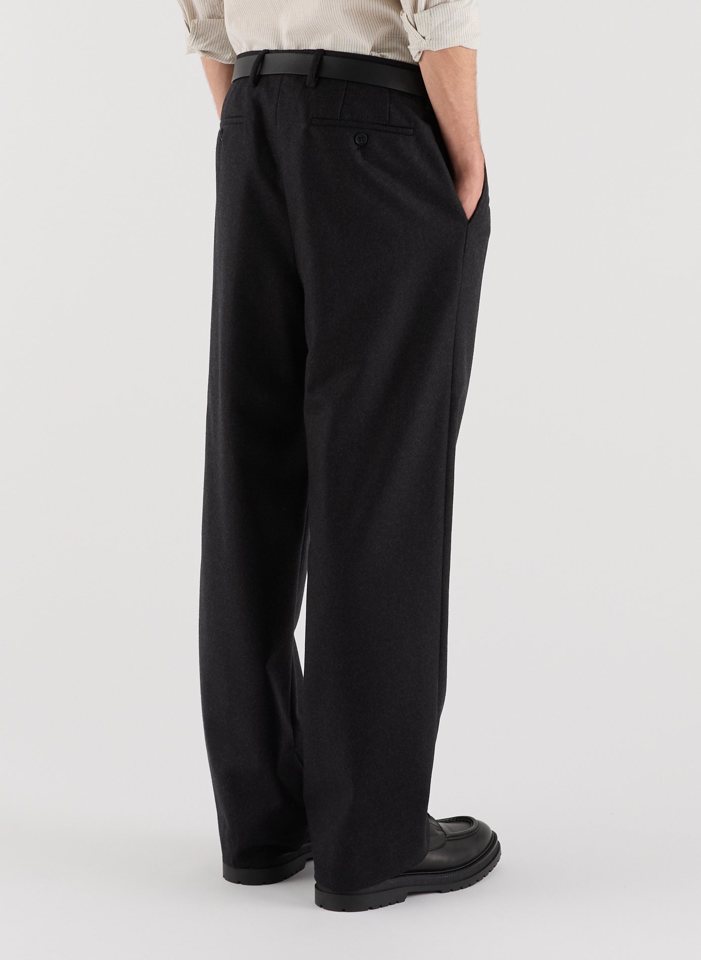Wide-leg wool pants SAISON 1865 Grey