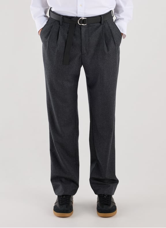 Pantalon de costume Gael en laine Gris by SAISON 1865 SAISON 1865 Pantalon de costume Gael en laine Gris